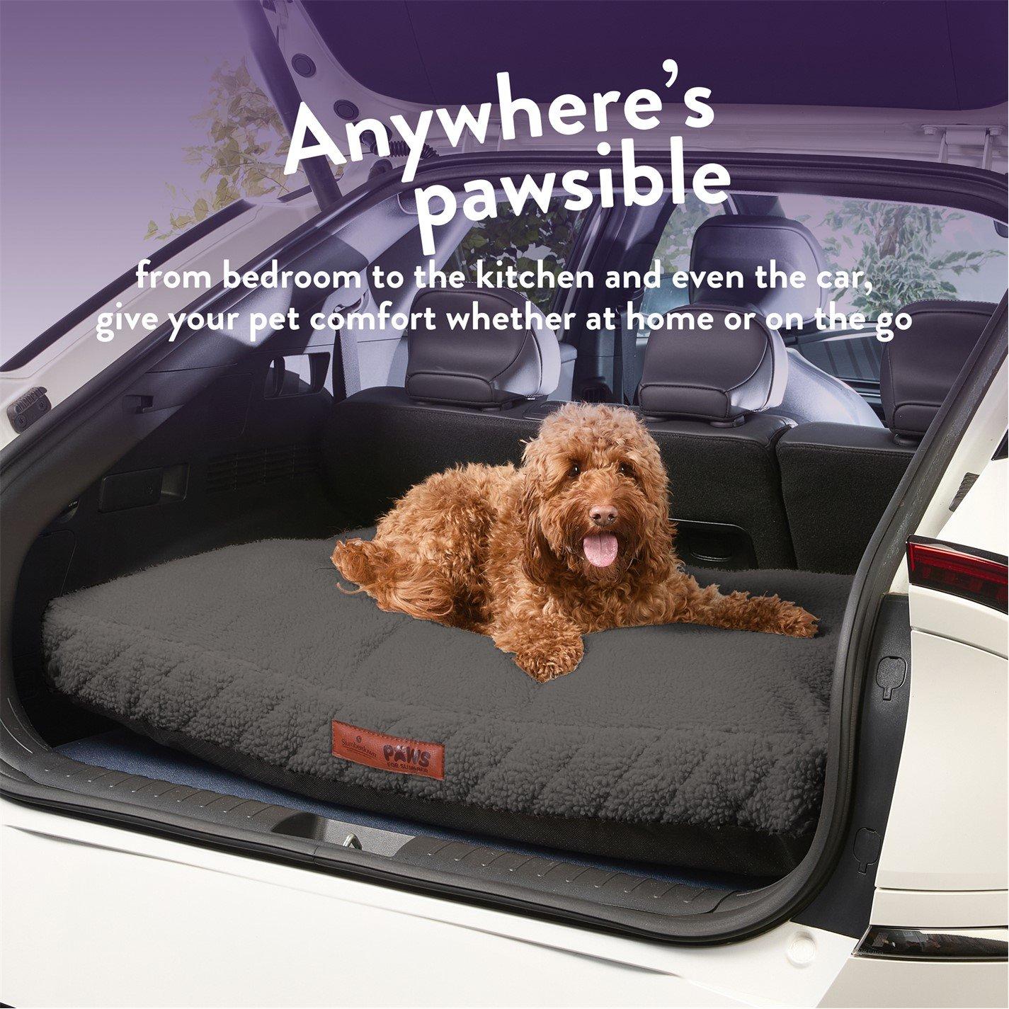 Charcoal - Slumberdown - Paws for Slumber Sherpa Pet Bed Charcoal - 7