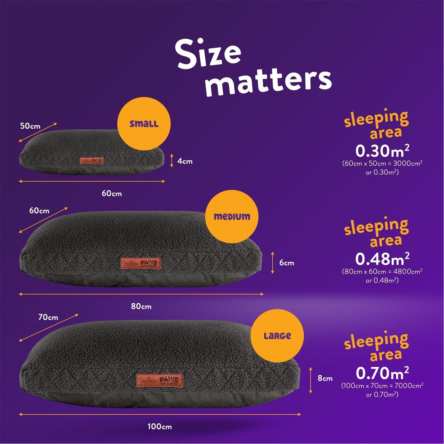 Charcoal - Slumberdown - Paws for Slumber Sherpa Pet Bed Charcoal - 9