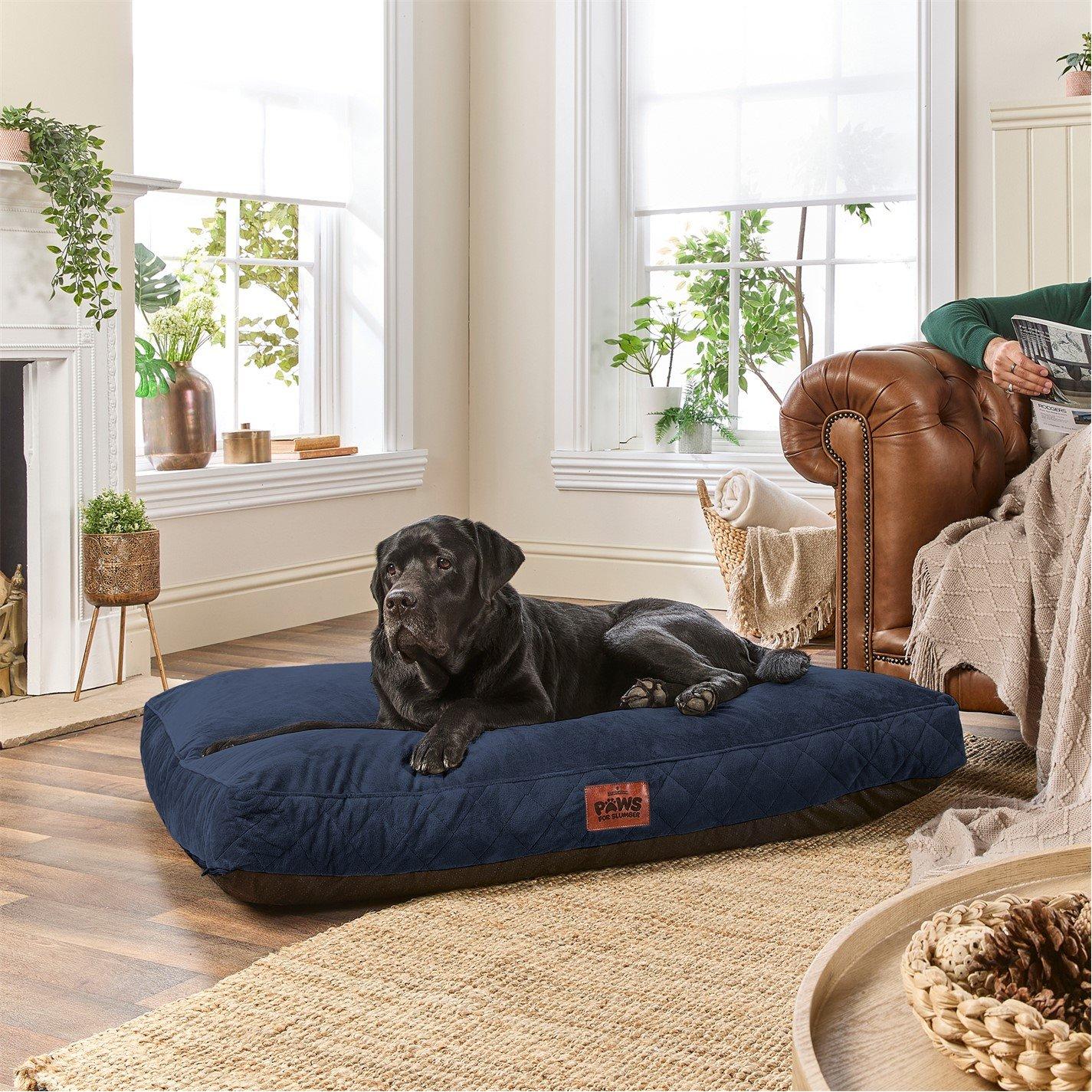 Blue - Slumberdown - Paws for Slumber Padded Pet Bed Blue - 3