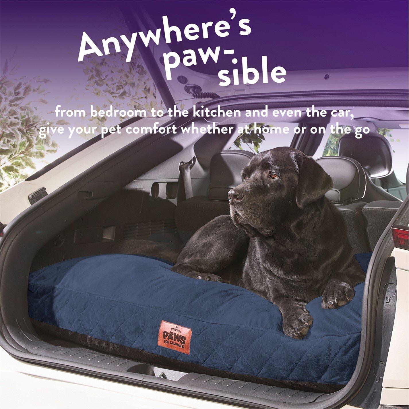 Blue - Slumberdown - Paws for Slumber Padded Pet Bed Blue - 8