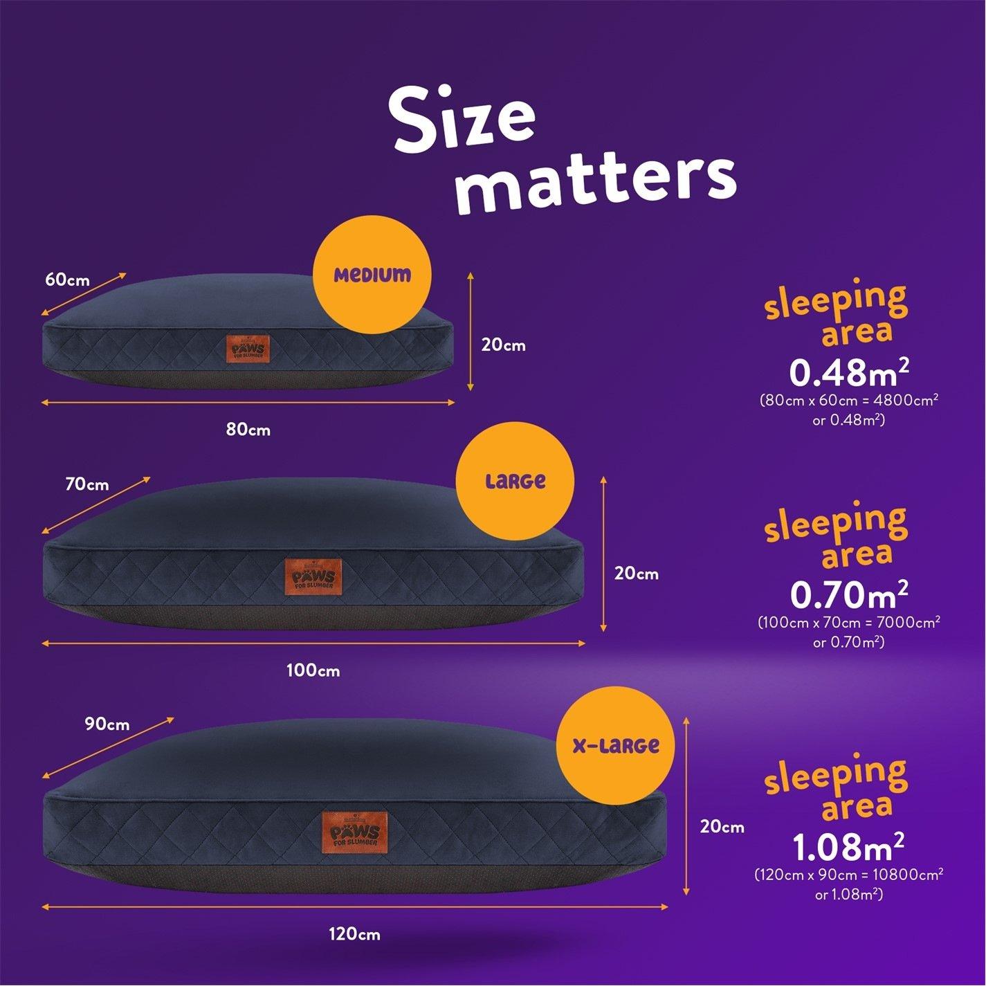 Blue - Slumberdown - Paws for Slumber Padded Pet Bed Blue - 10