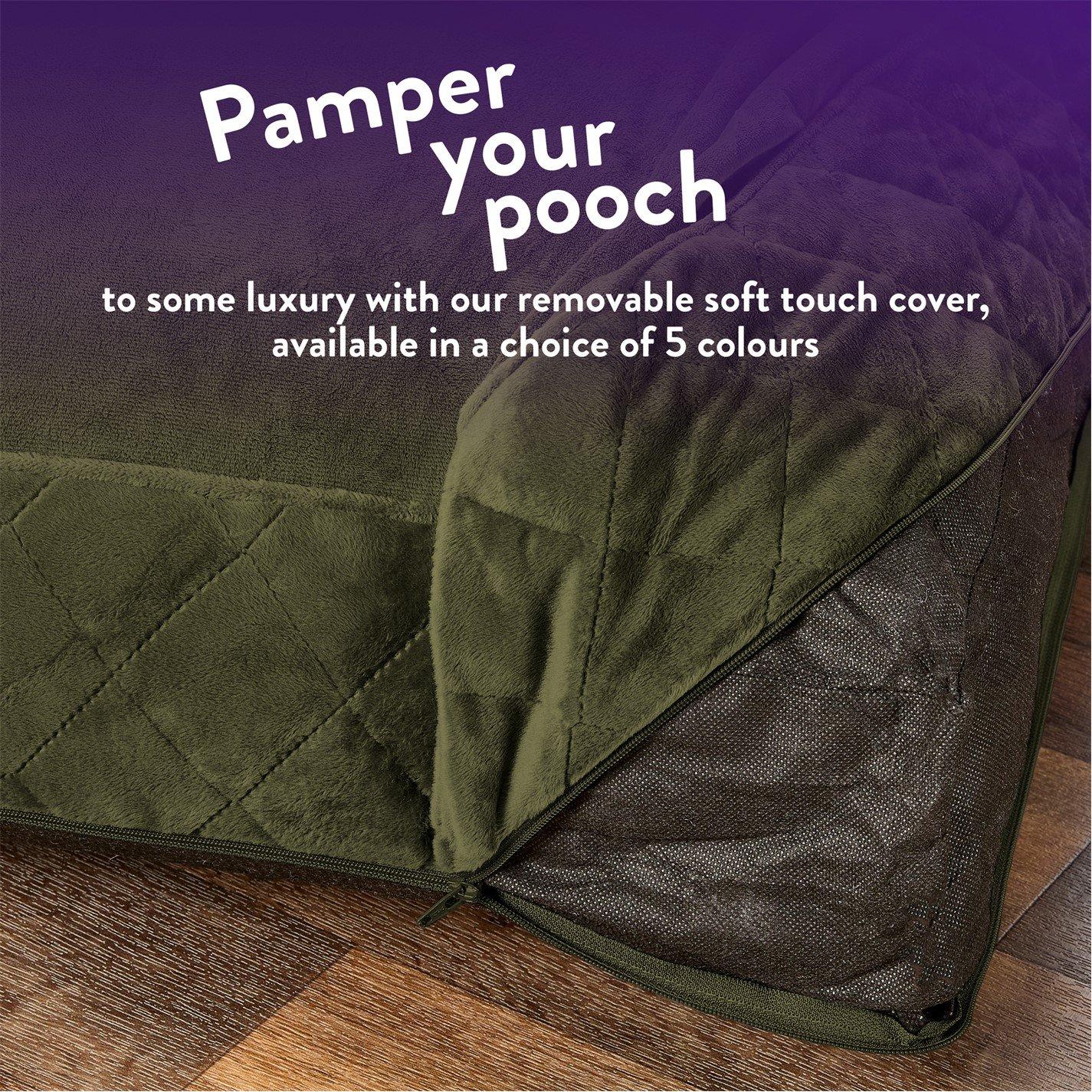 Green - Slumberdown - Paws for Slumber Padded Pet Bed Green - 7