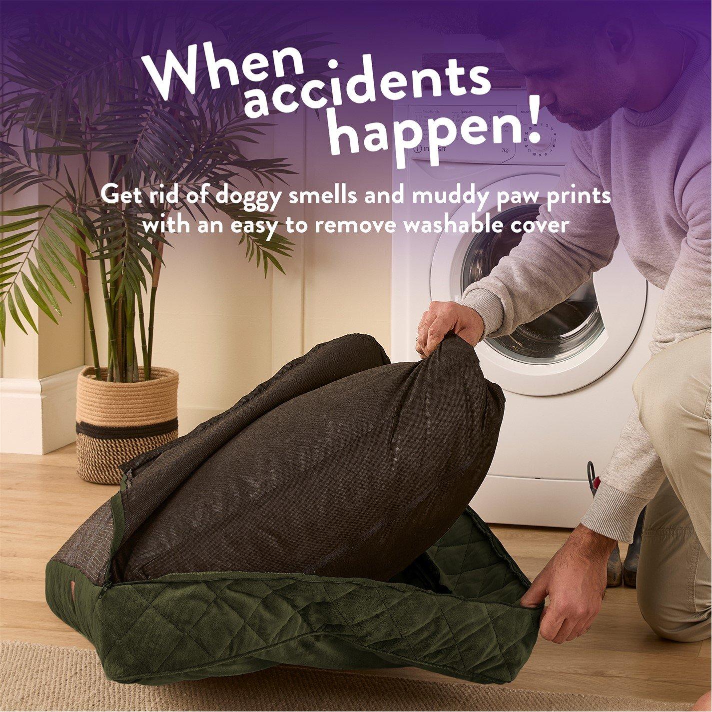 Green - Slumberdown - Paws for Slumber Padded Pet Bed Green - 9