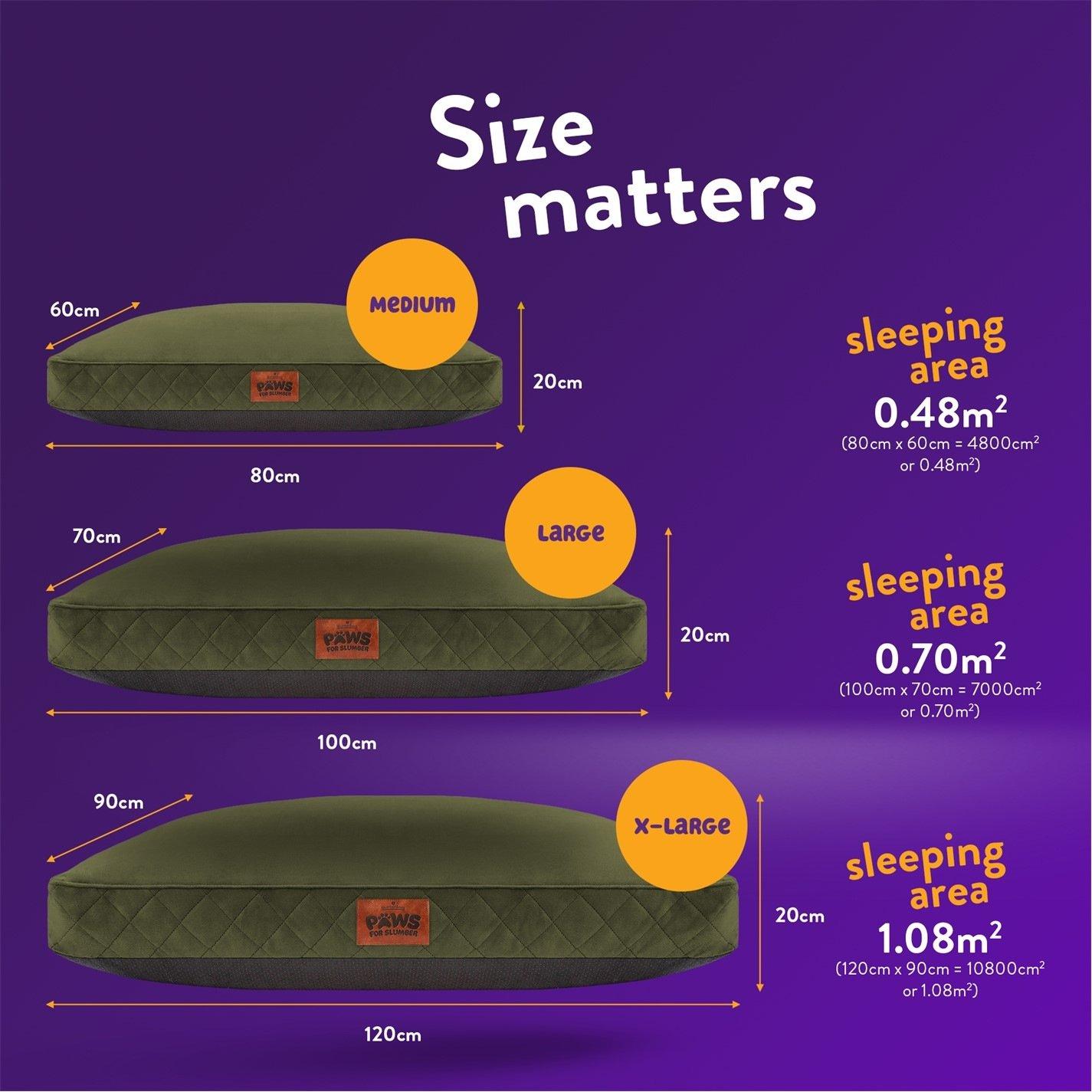 Green - Slumberdown - Paws for Slumber Padded Pet Bed Green - 10