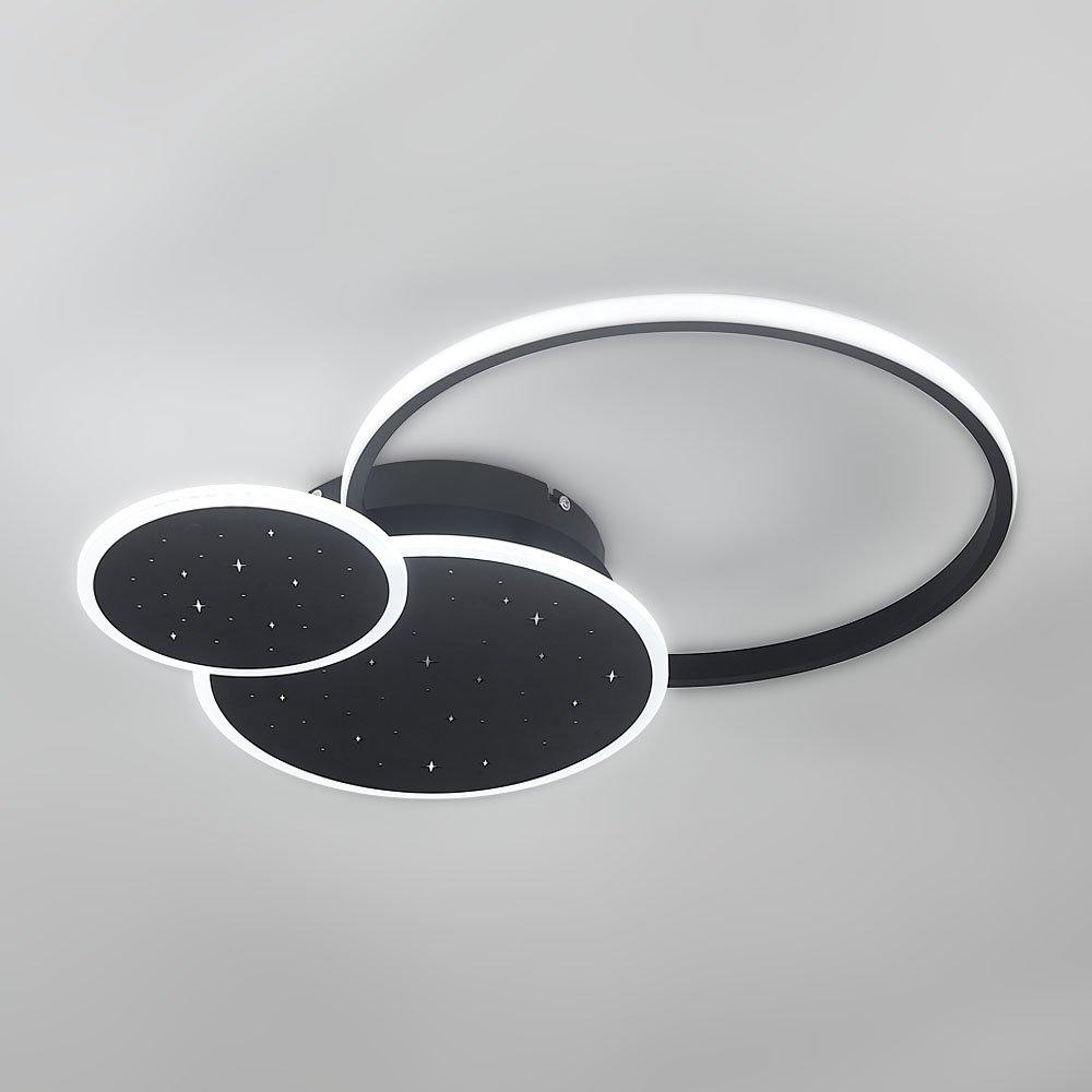 Black - Kabinet UK - LED 3 Round Ceiling Light in White Light - 1