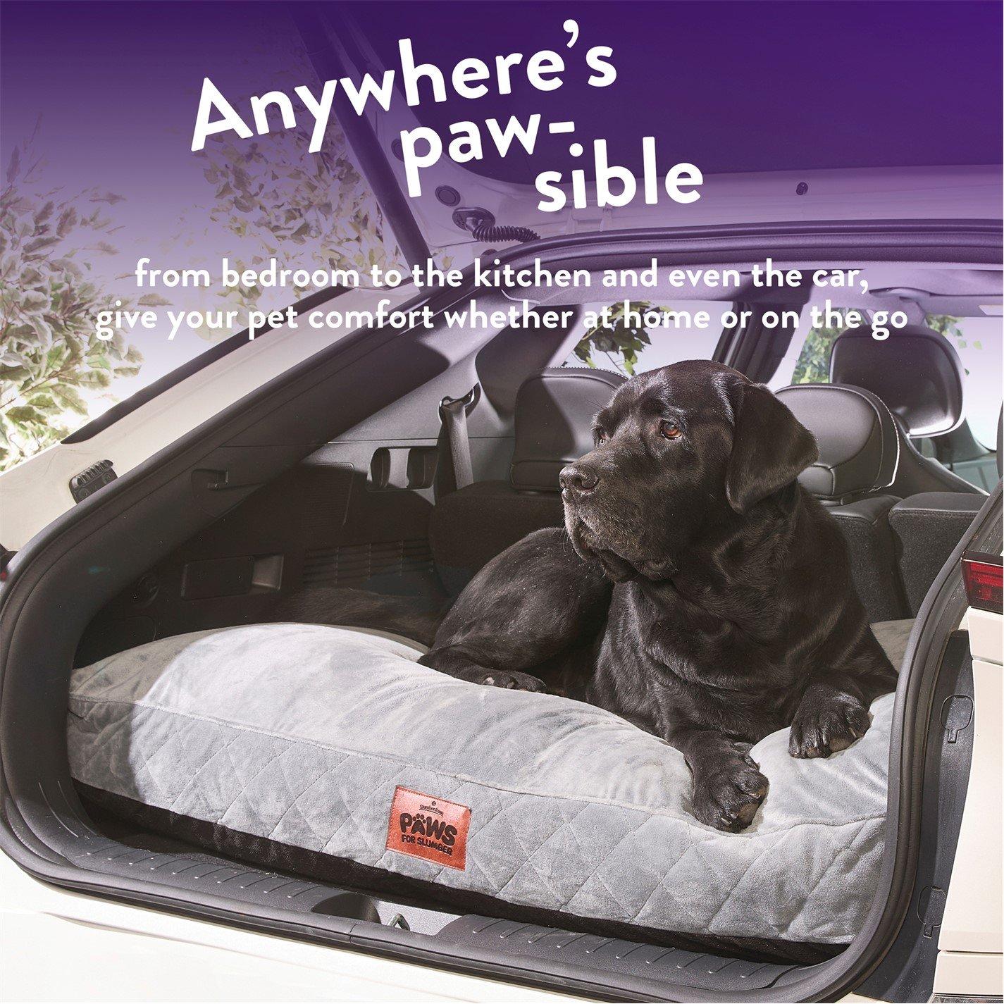 Grey - Slumberdown - Paws for Slumber Padded Pet Bed Grey - 7