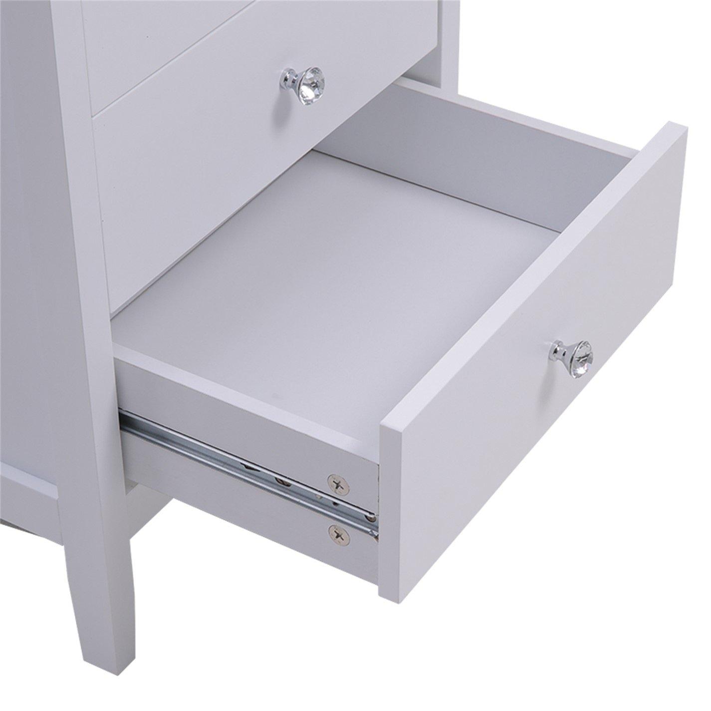 White - Kabinet UK - 3-Drawer Vertical Storage Cabinet - 4