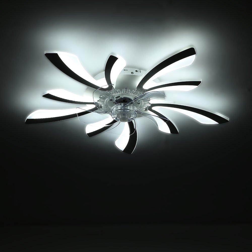 White - Kabinet UK - 78cm Creative Ceiling Fan with LED Lights - 3