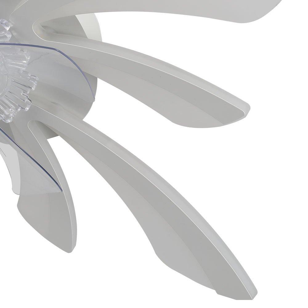 White - Kabinet UK - 78cm Creative Ceiling Fan with LED Lights - 6
