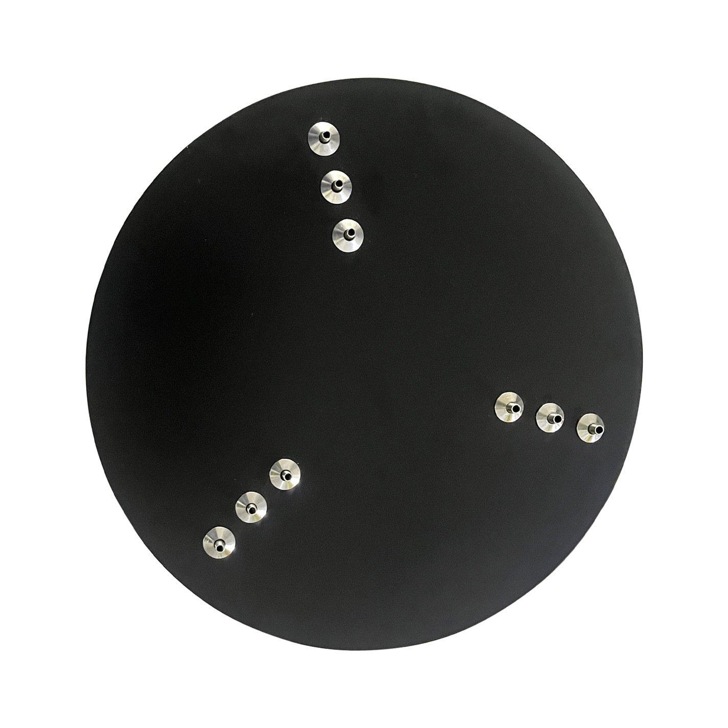 Black - Kabinet UK - Modern 3-Ring Aluminum Round LED Pendant Light - 5