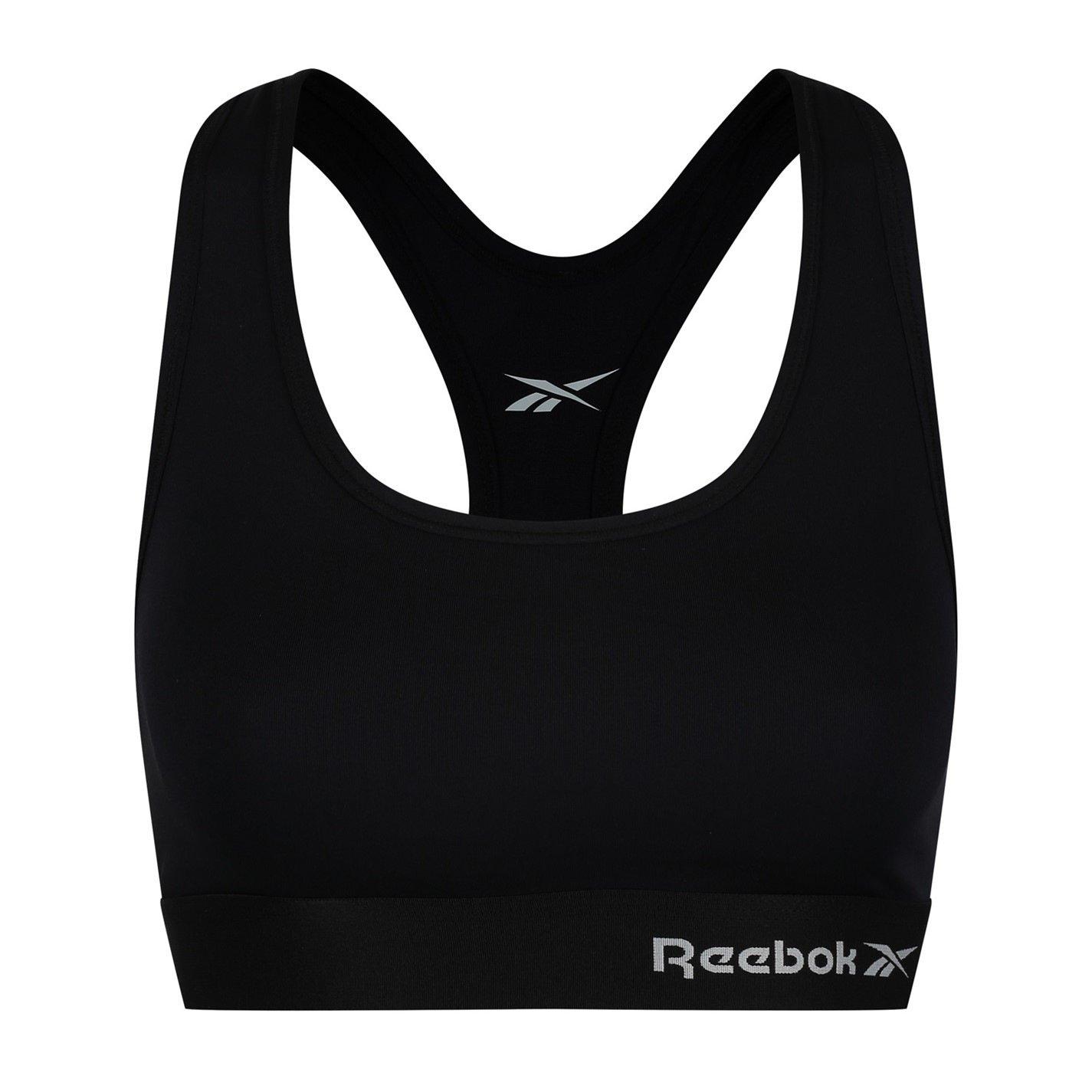 Black - Reebok - Womens Sports Crop Top Steffi - 1