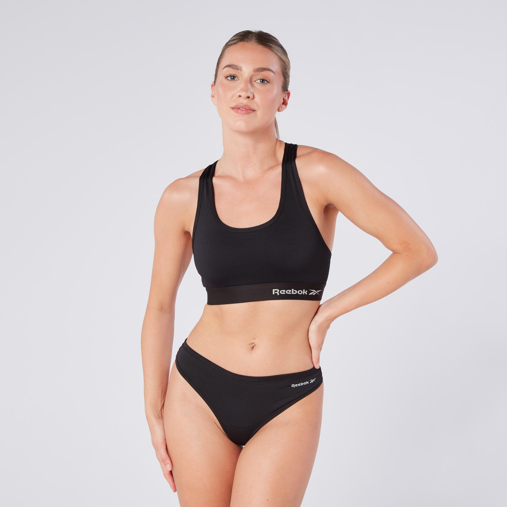 Black - Reebok - Womens Sports Crop Top Steffi - 3