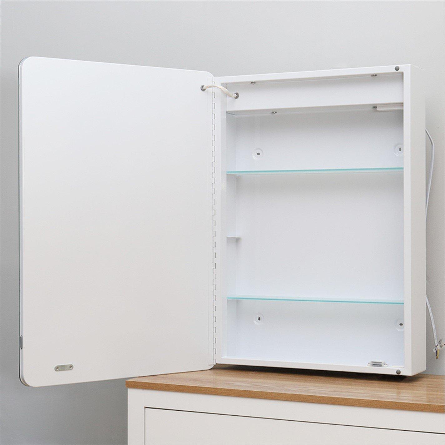 White - Kabinet UK - Smart Rectangle Wall Mounted LED Mirror Cabinet - 6