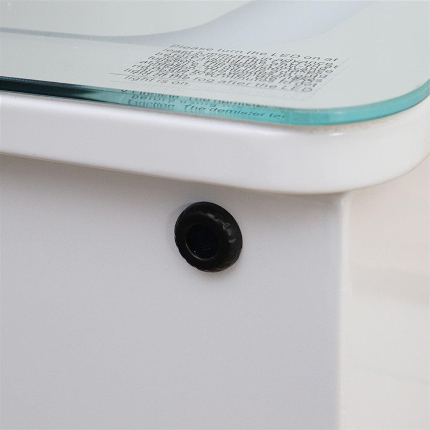 White - Kabinet UK - Smart Rectangle Wall Mounted LED Mirror Cabinet - 8