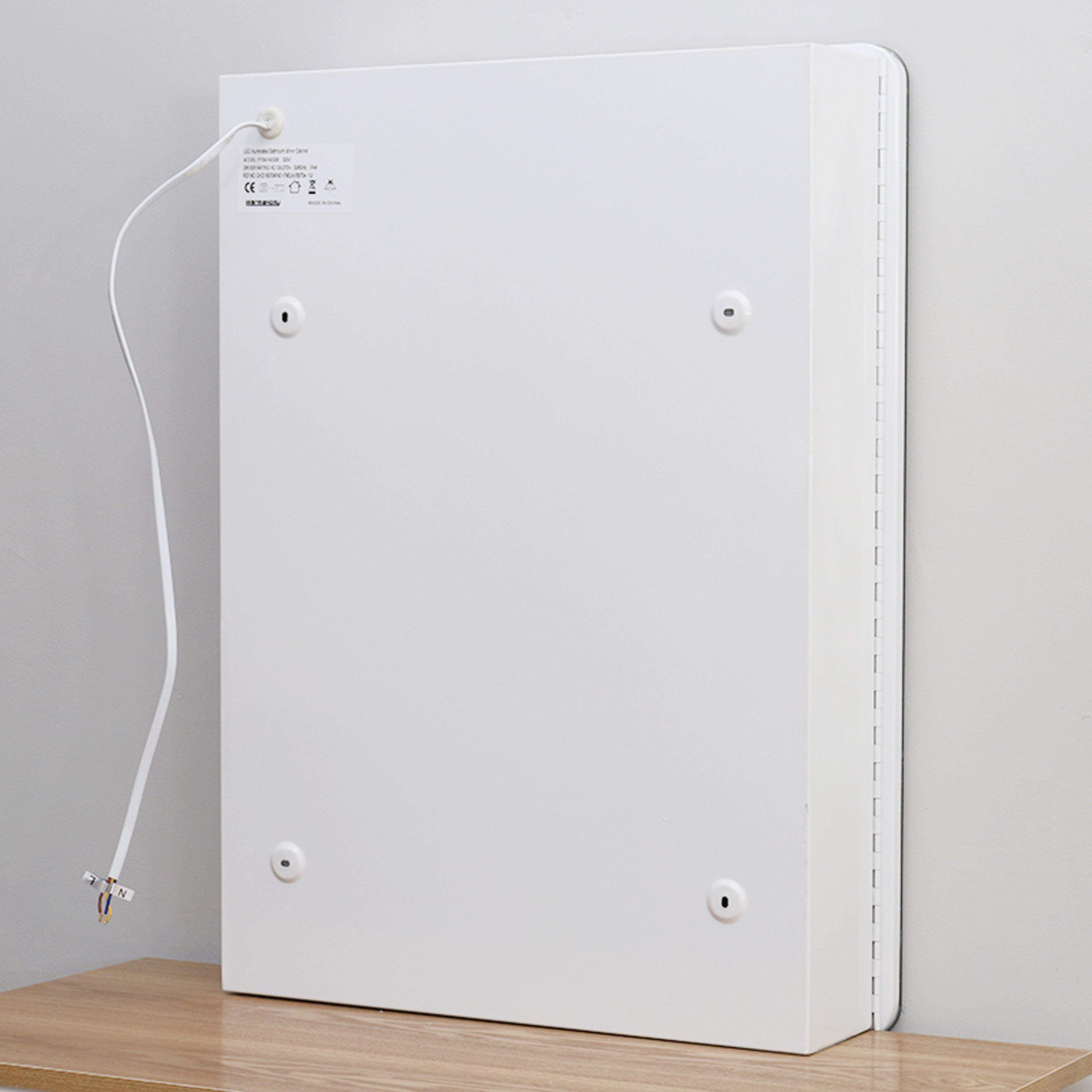 White - Kabinet UK - Smart Rectangle Wall Mounted LED Mirror Cabinet - 10