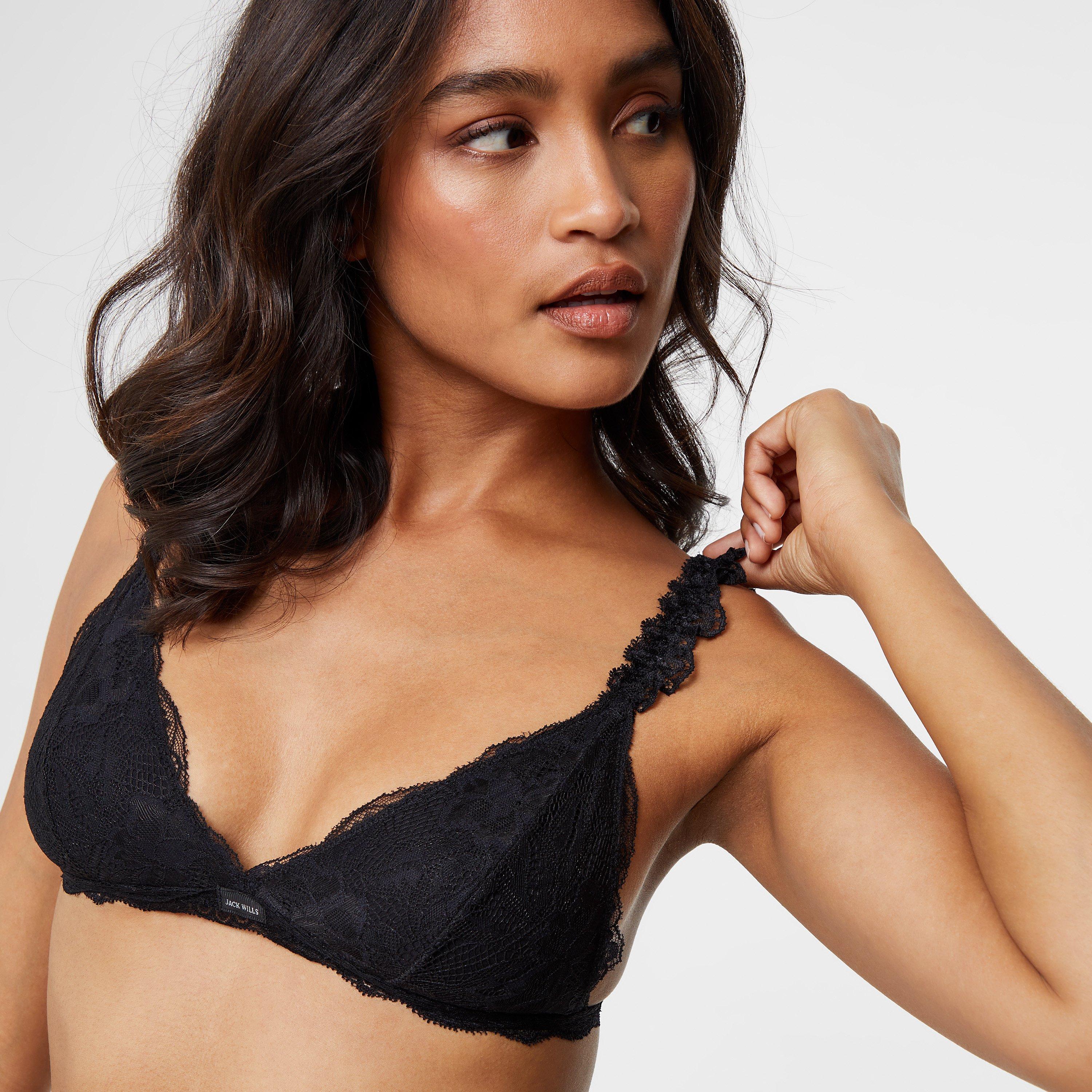 Noir - Jack Wills - Lace Triangle Bralette - 3