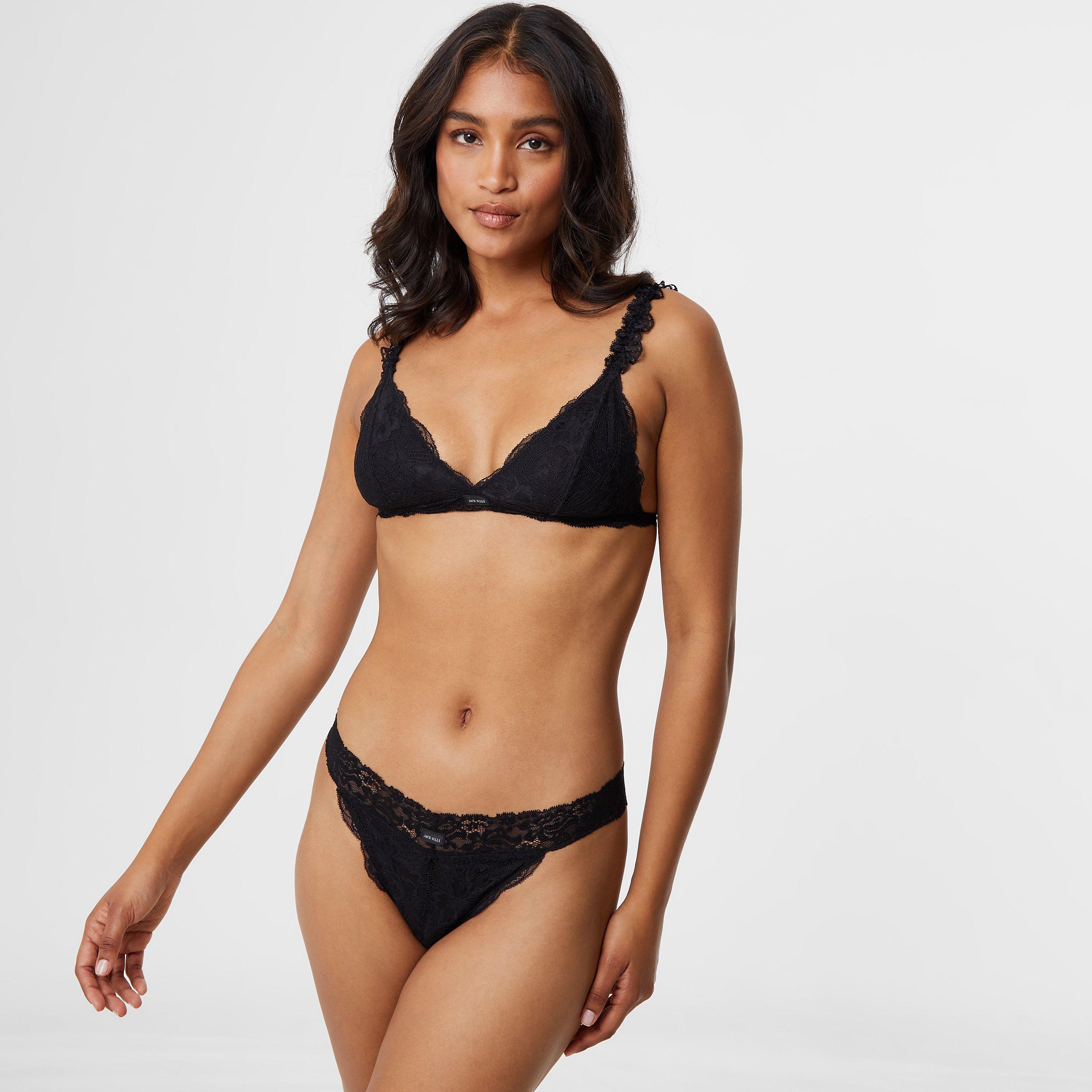 Noir - Jack Wills - Lace Triangle Bralette - 4