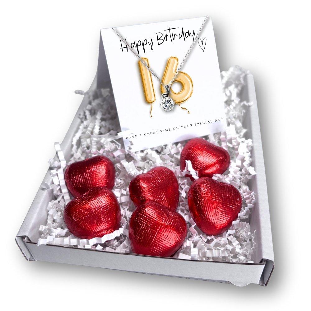 Silver - Aye Do Gifts - 16th Bday Mini Gift Hamper - Necklace 6340-CD-NK - 1