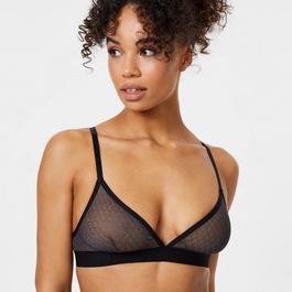 Jack Wills Printed Mesh Triangle Bralette