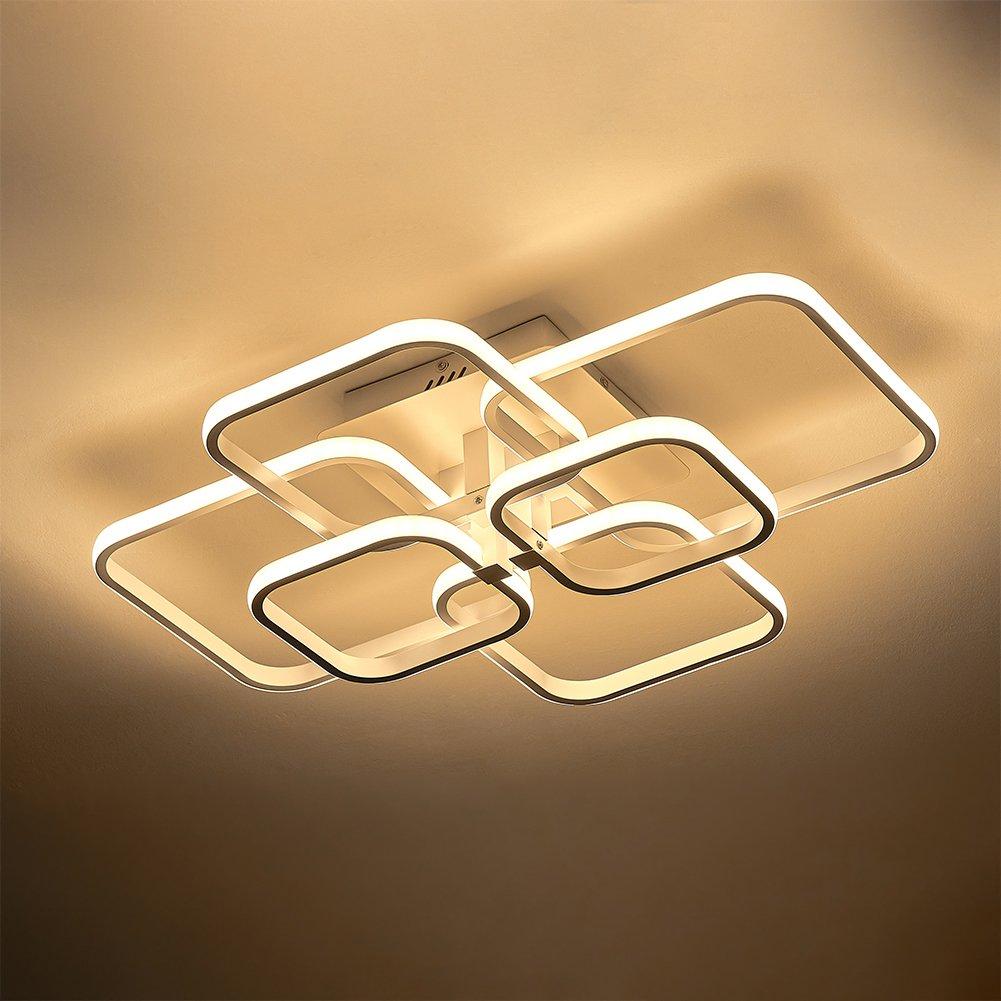 White - Kabinet UK - LED Semi-Flush Ceiling Light Energy-Efficient - 1