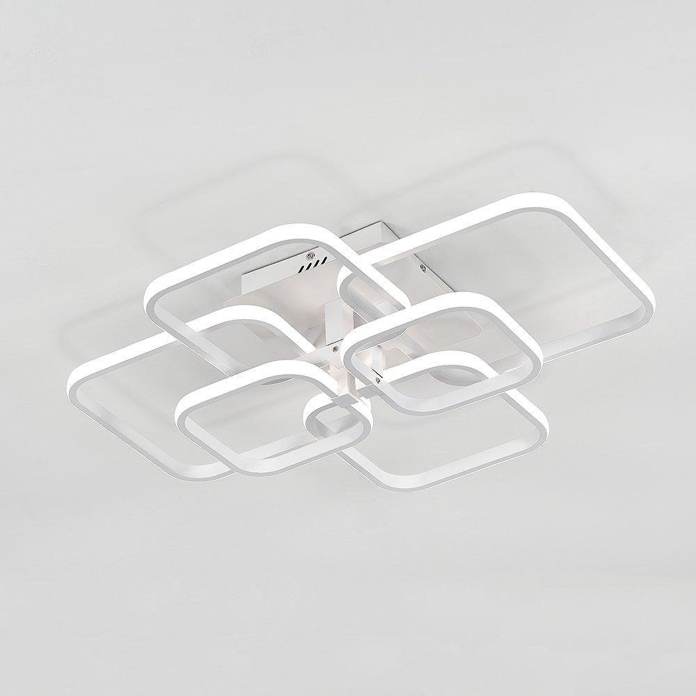 White - Kabinet UK - LED Semi-Flush Ceiling Light Energy-Efficient - 2