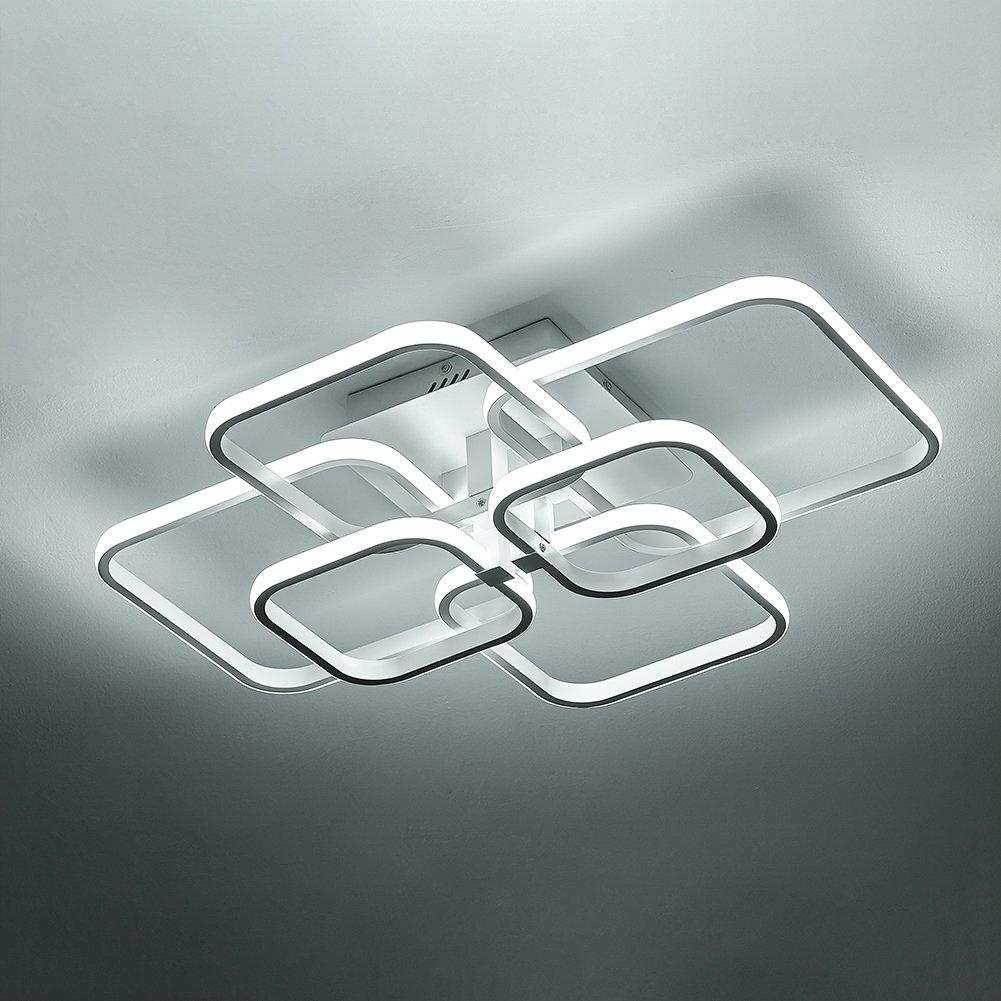 White - Kabinet UK - LED Semi-Flush Ceiling Light Energy-Efficient - 3