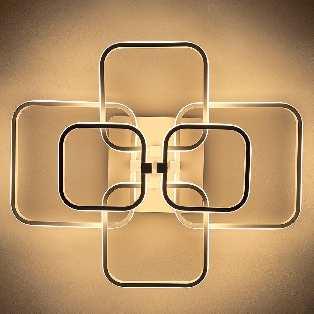 White - Kabinet UK - LED Semi-Flush Ceiling Light Energy-Efficient - 4