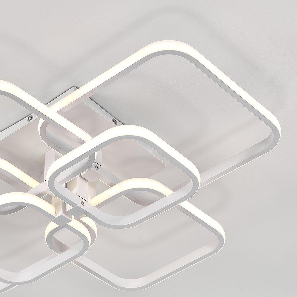 White - Kabinet UK - LED Semi-Flush Ceiling Light Energy-Efficient - 5