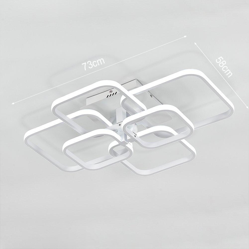 White - Kabinet UK - LED Semi-Flush Ceiling Light Energy-Efficient - 7