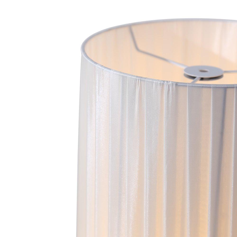 Black - Kabinet UK - Simple Retro Floor Lamp with Fabric Lampshade - 5