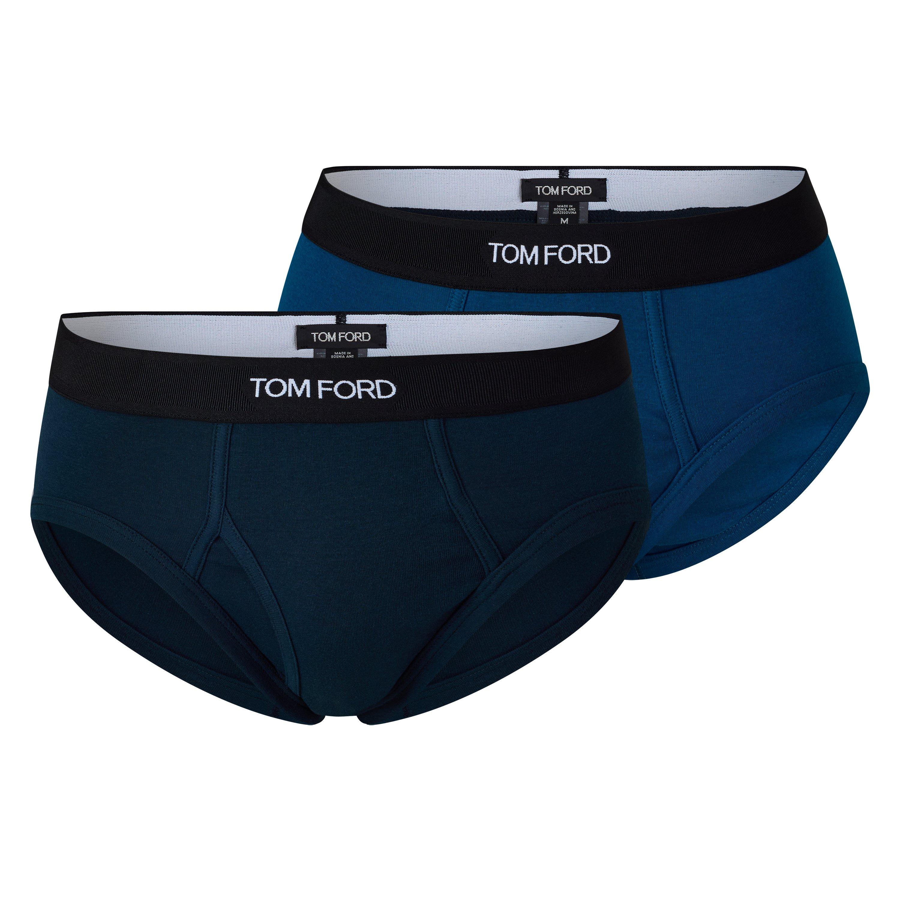 Men's Plain Cotton Briefs, 2-Pack