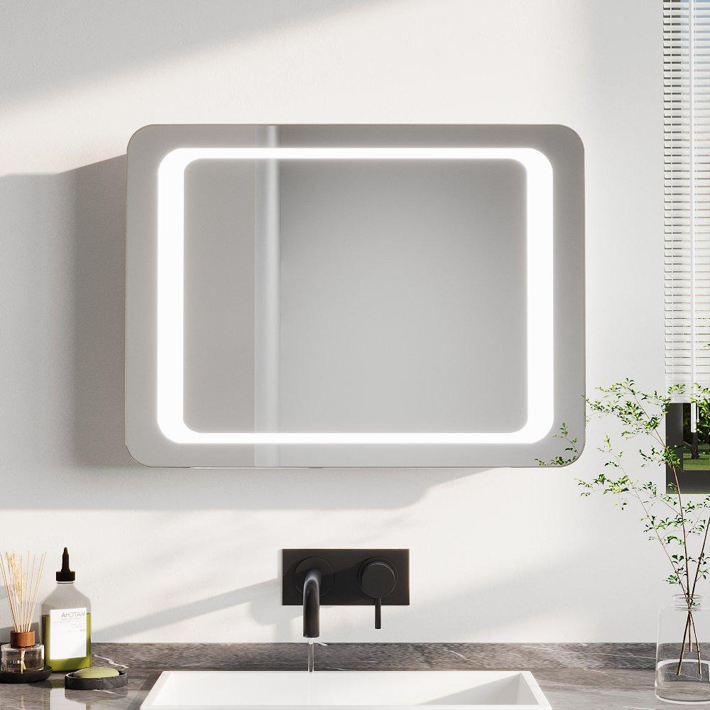 White - Kabinet UK - LED Wall-Mounted Steam-Free Bathroom Mirror - 1