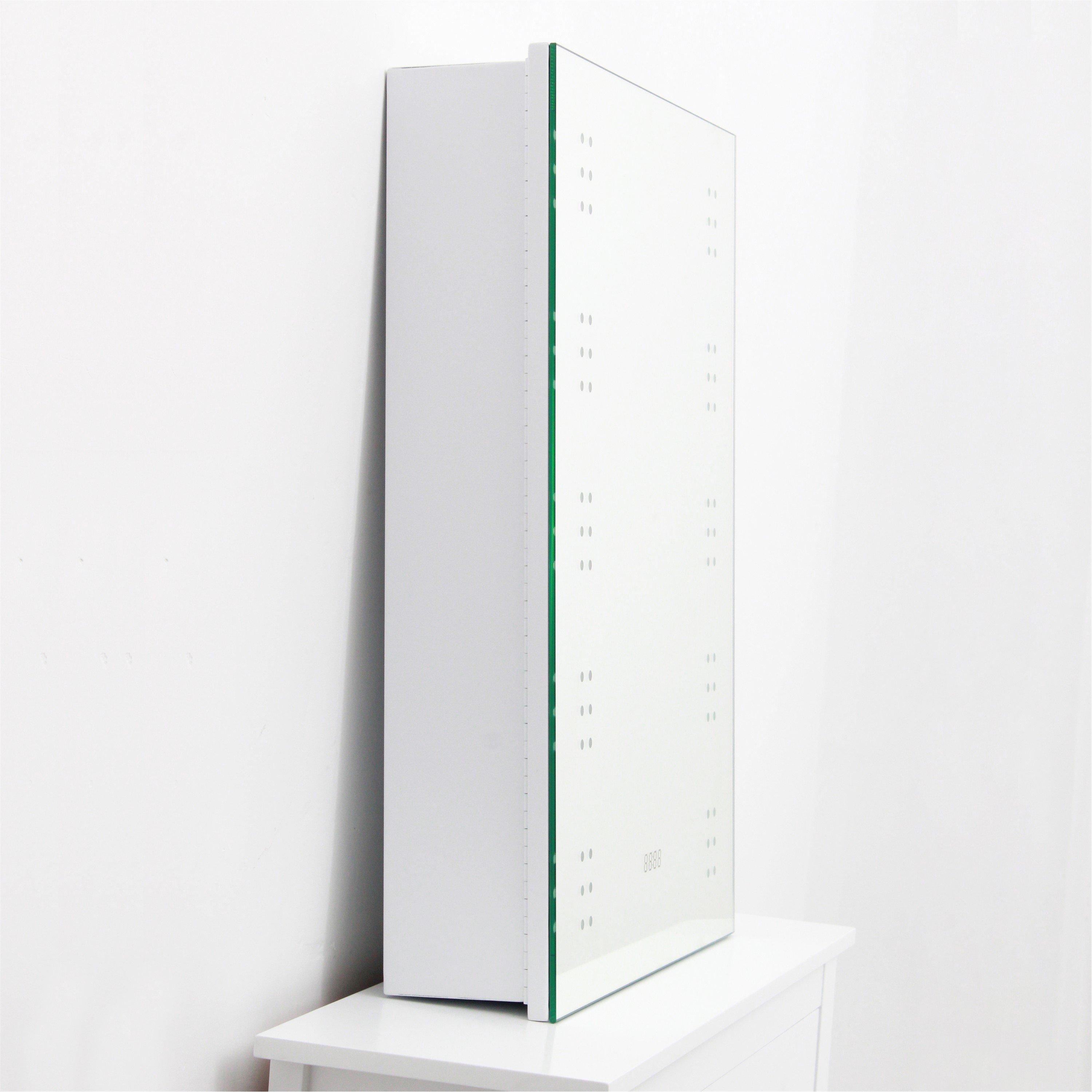 White - Kabinet UK - LED Wall-Mount Mirror Cabinet with Demister Pad - 4