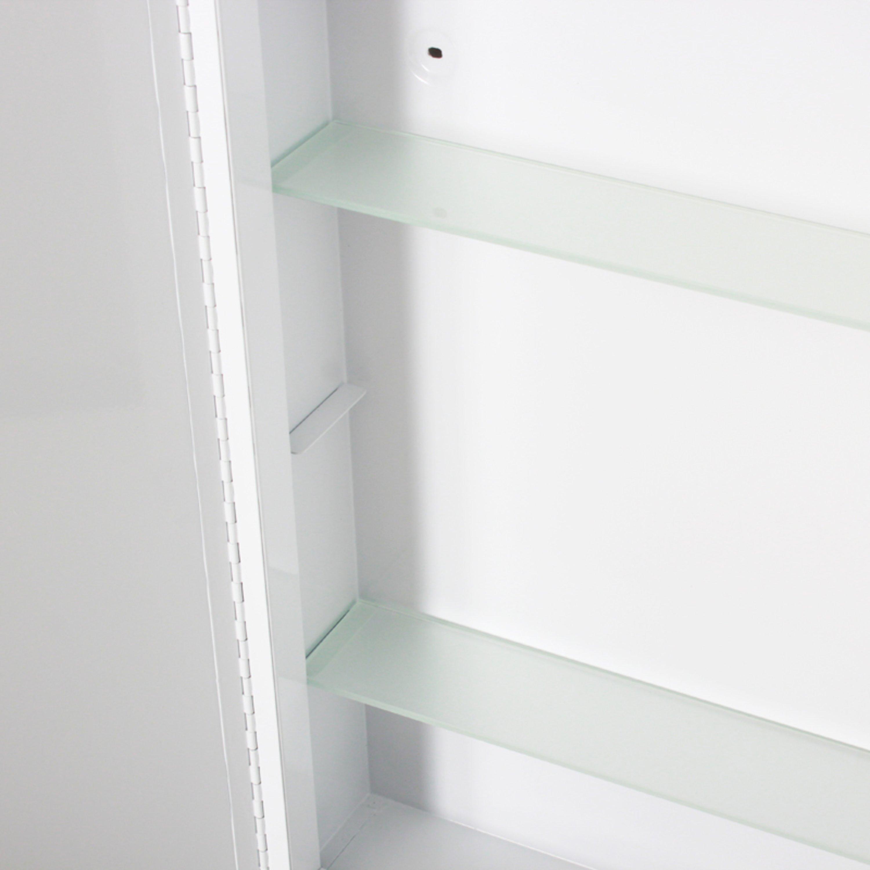 White - Kabinet UK - LED Wall-Mount Mirror Cabinet with Demister Pad - 6