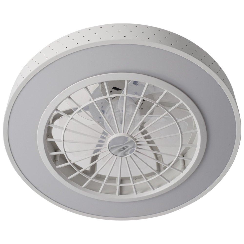 White - Kabinet UK - Round Acrylic Ceiling Mount LED Fan Light - 5