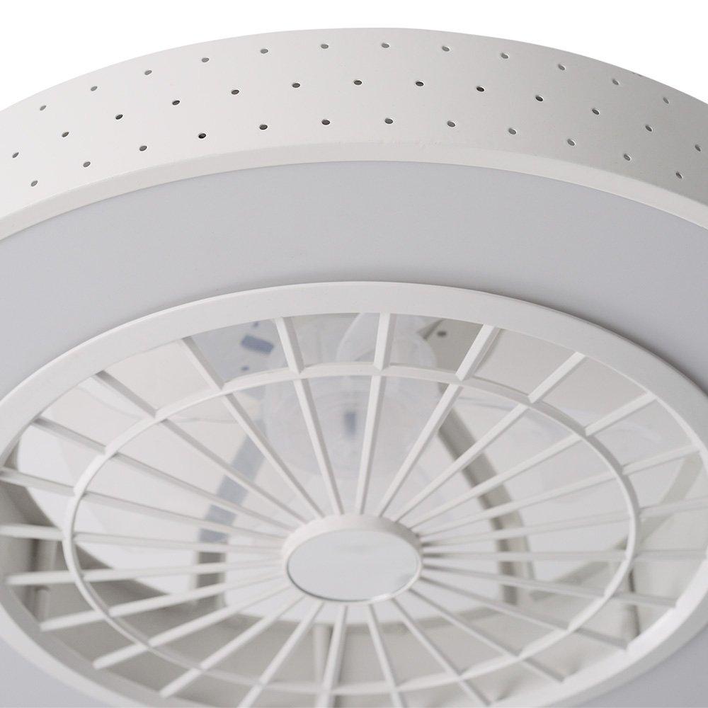 White - Kabinet UK - Round Acrylic Ceiling Mount LED Fan Light - 6