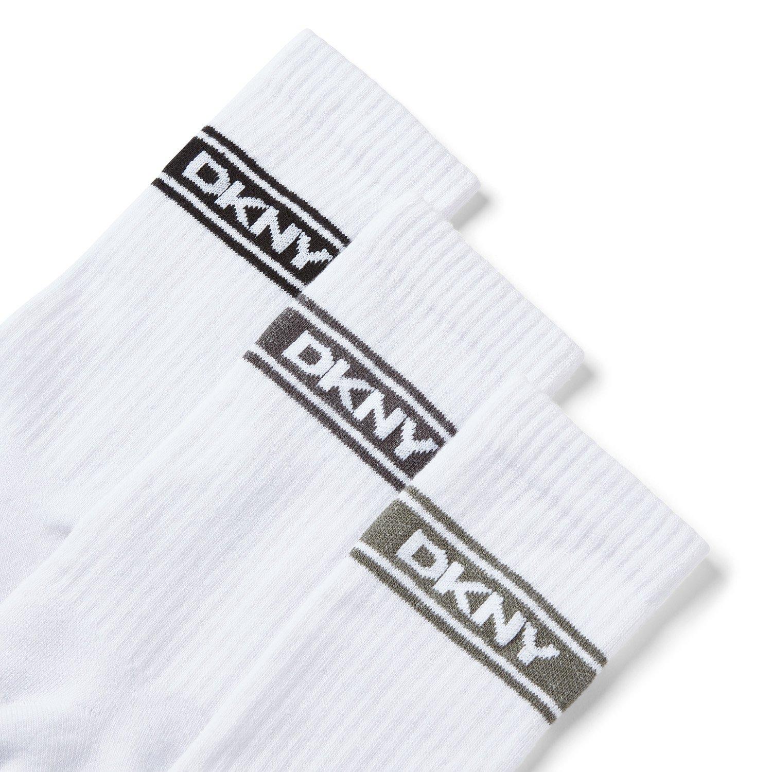 Bianco - DKNY - 3 pack Mens Sport Socks Lacon - 7