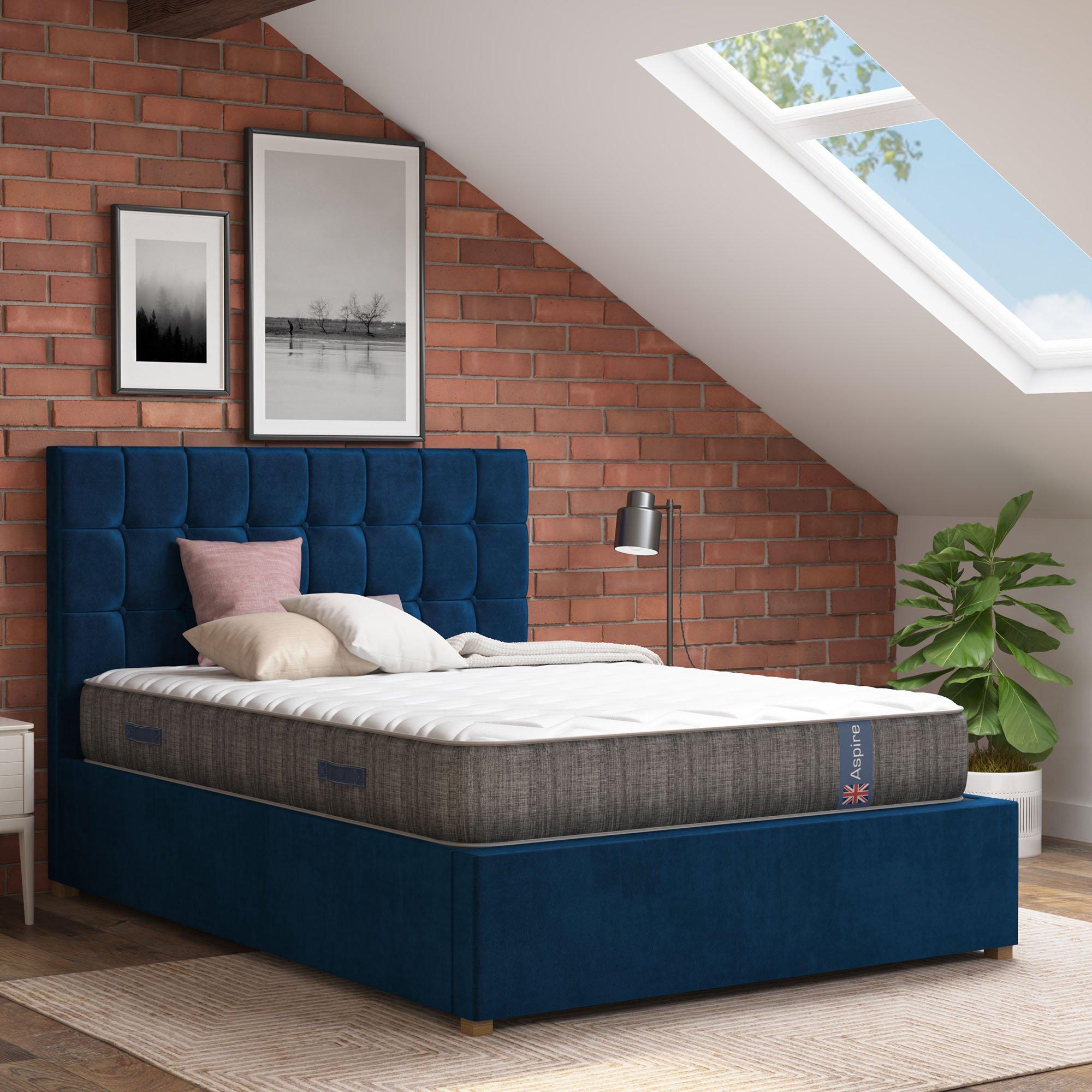 White - Aspire - Pressure Relief Pocket Memory Mattress - 1