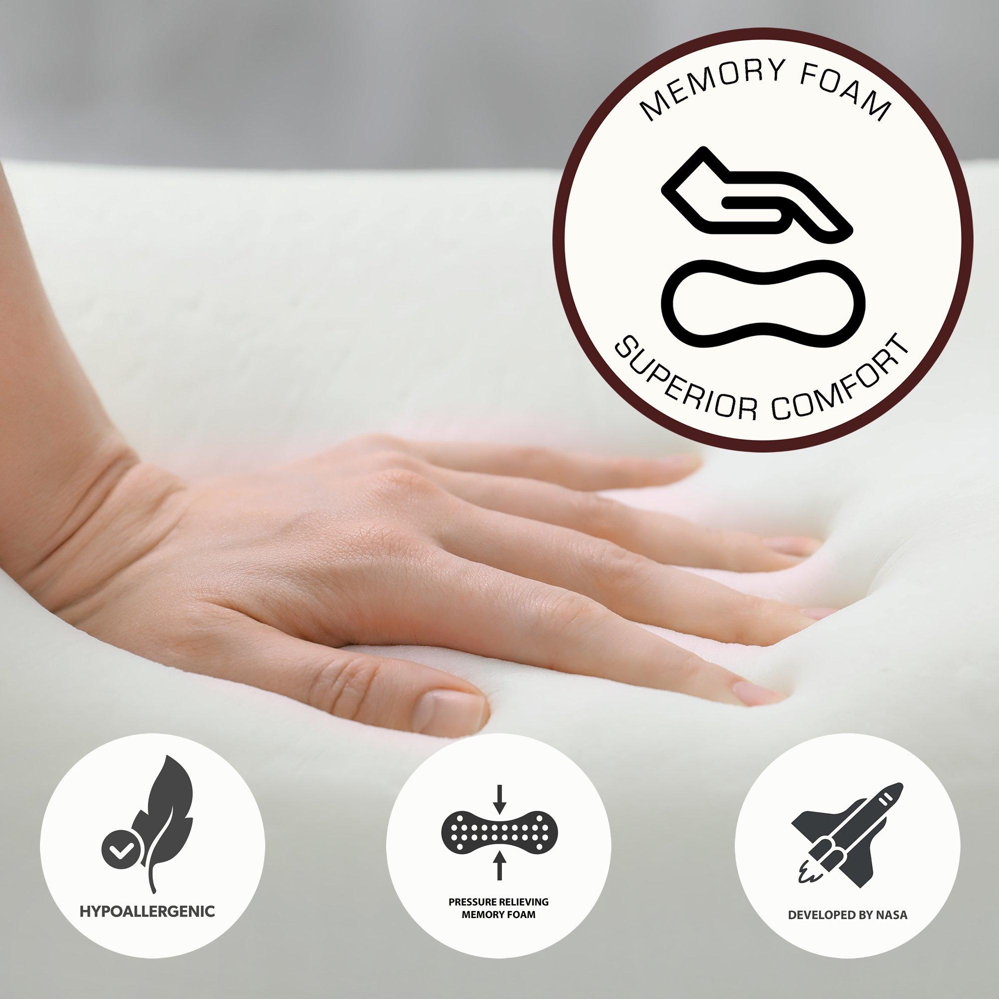 White - Aspire - Pressure Relief Pocket Memory Mattress - 5