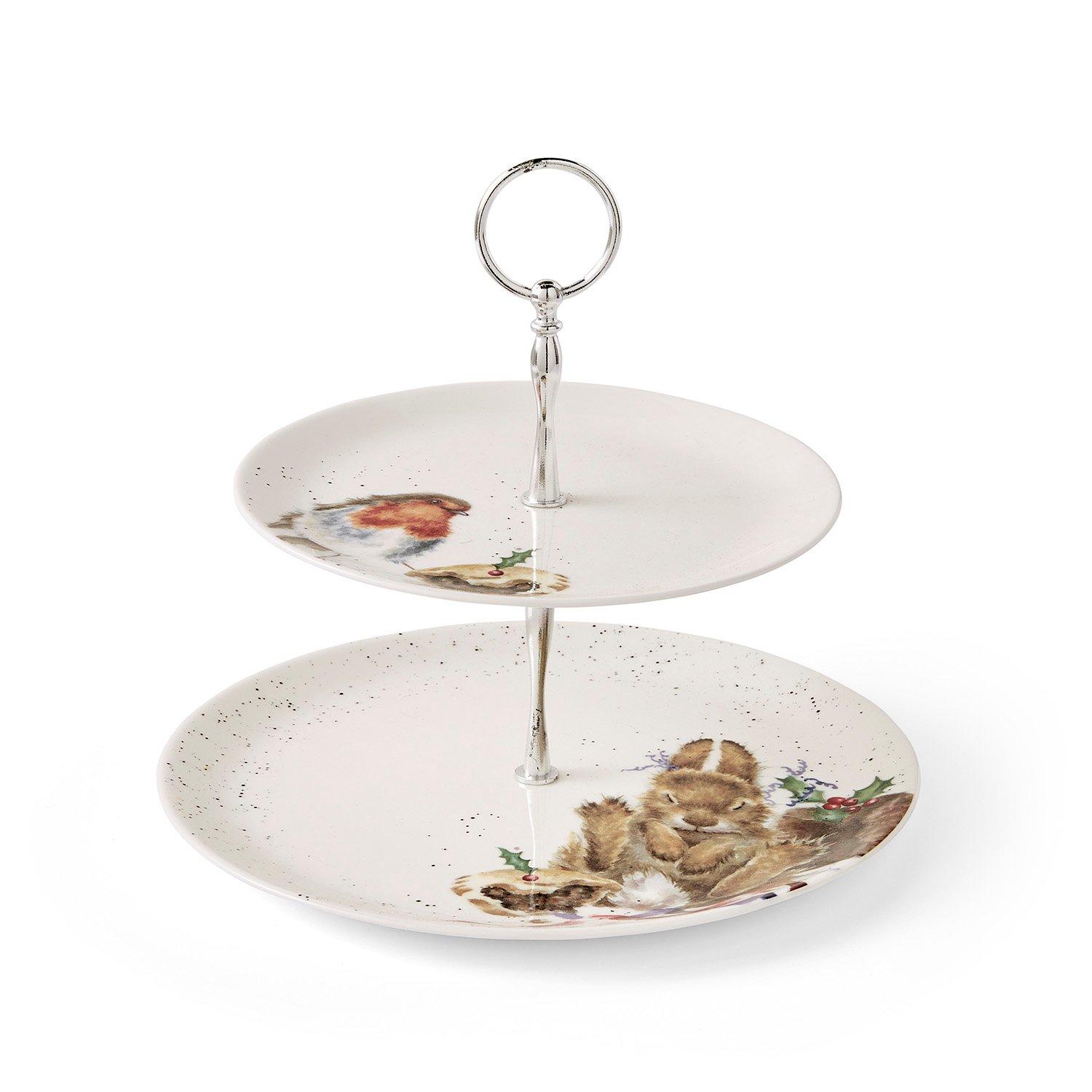 Royal Worcester Wrendale  Wrendale Designs Robin Bunny Cake Stand - 