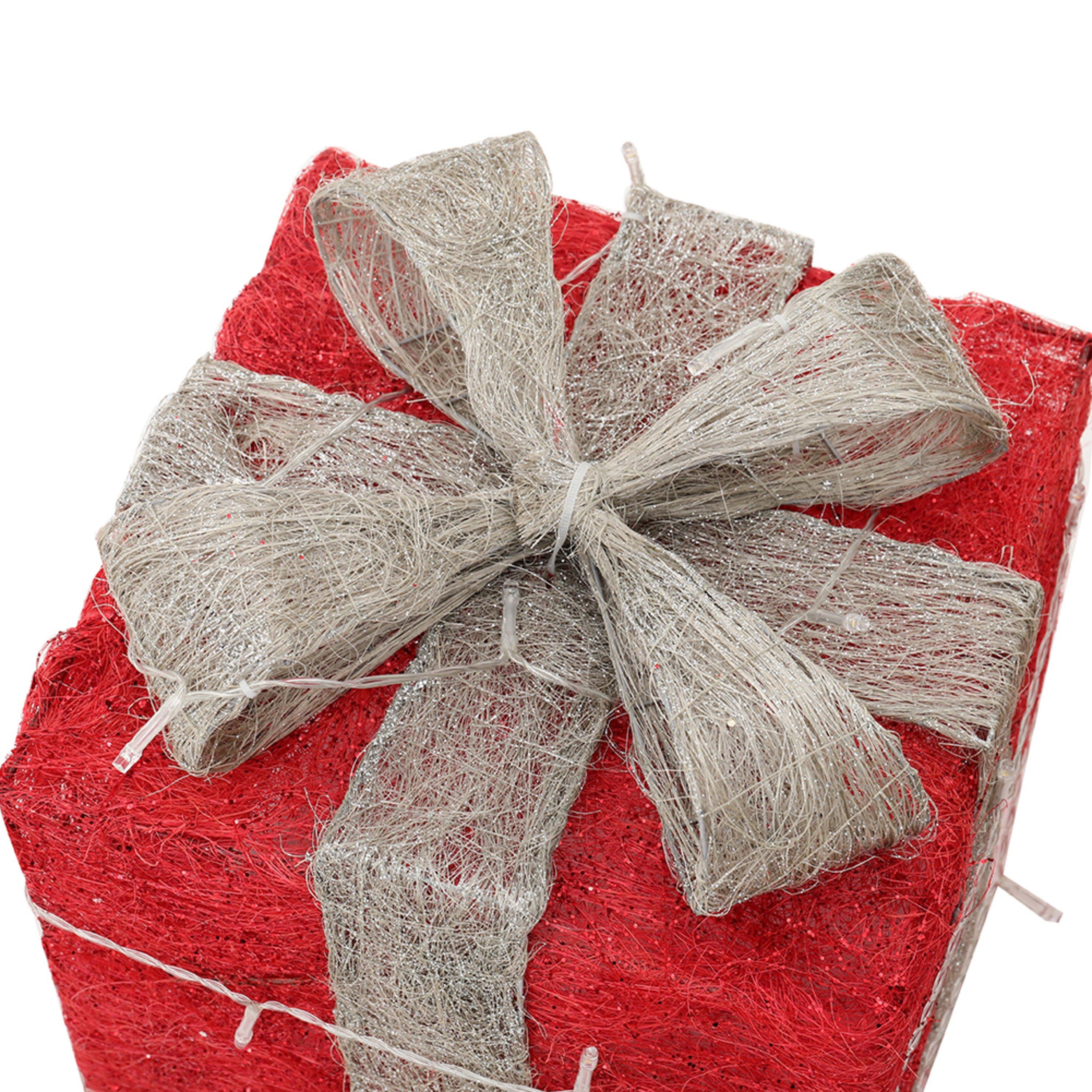 Silver - LIFE IDEAS - Square Christmas Gift Boxes - 7