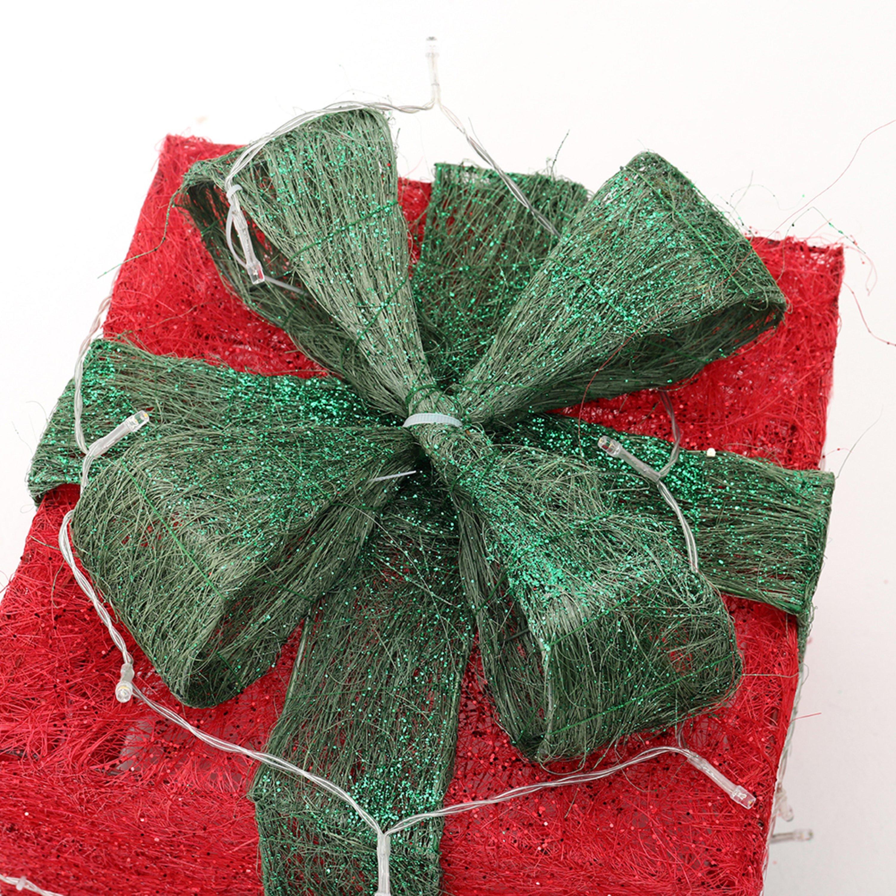 Green - LIFE IDEAS - Square Christmas Gift Boxes - 7