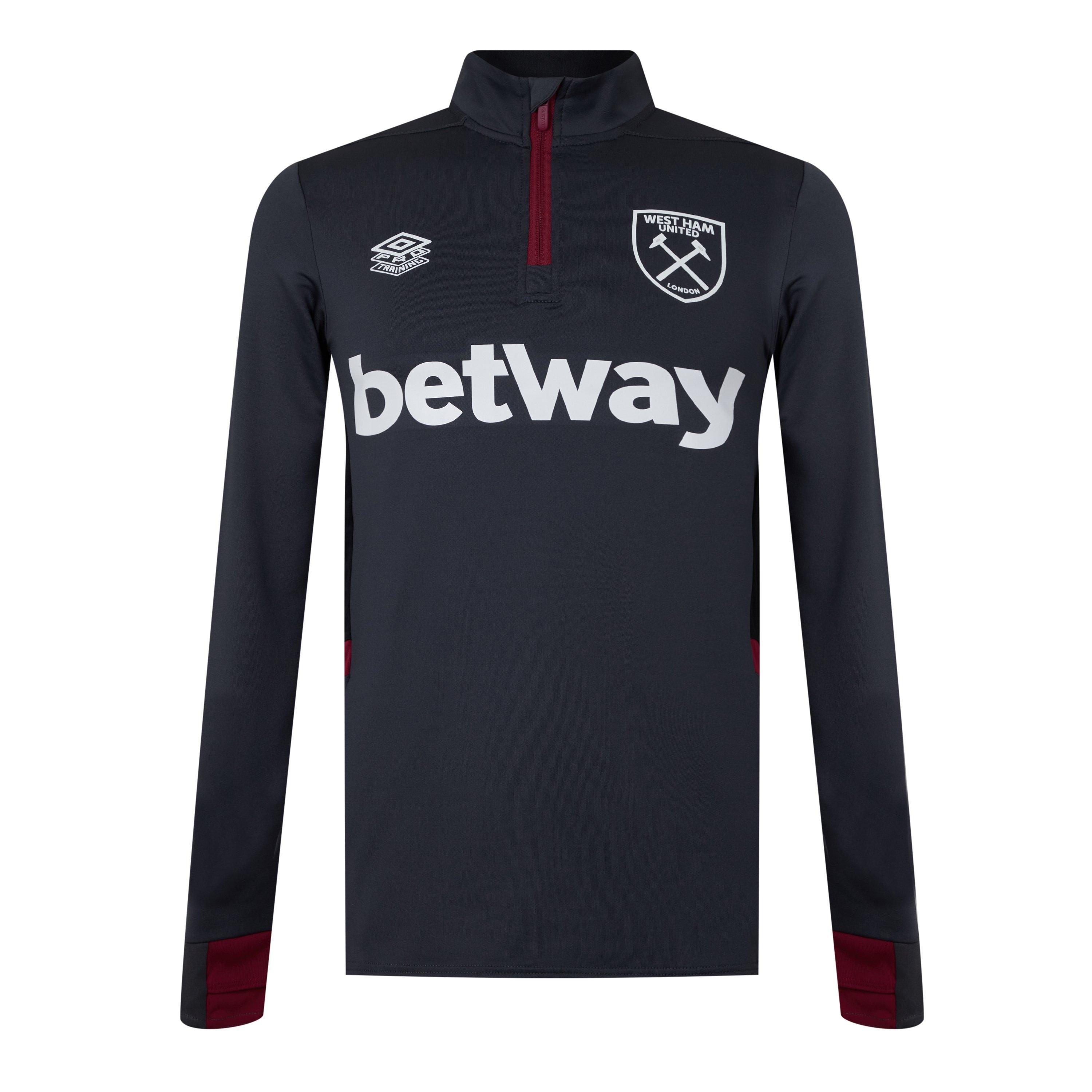 Crbn/Blk/Claret - Umbro - Men's West Ham Baselayer Top - 1