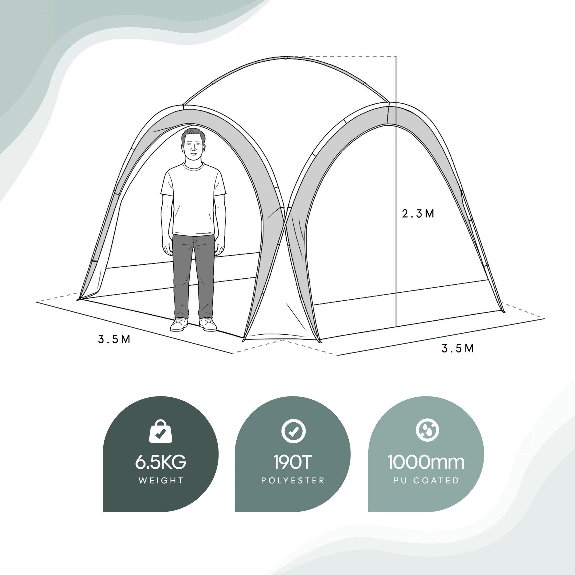 Grey - Streetwize - Outdoor Retreat - Quick Erect Shelter Adults - 2