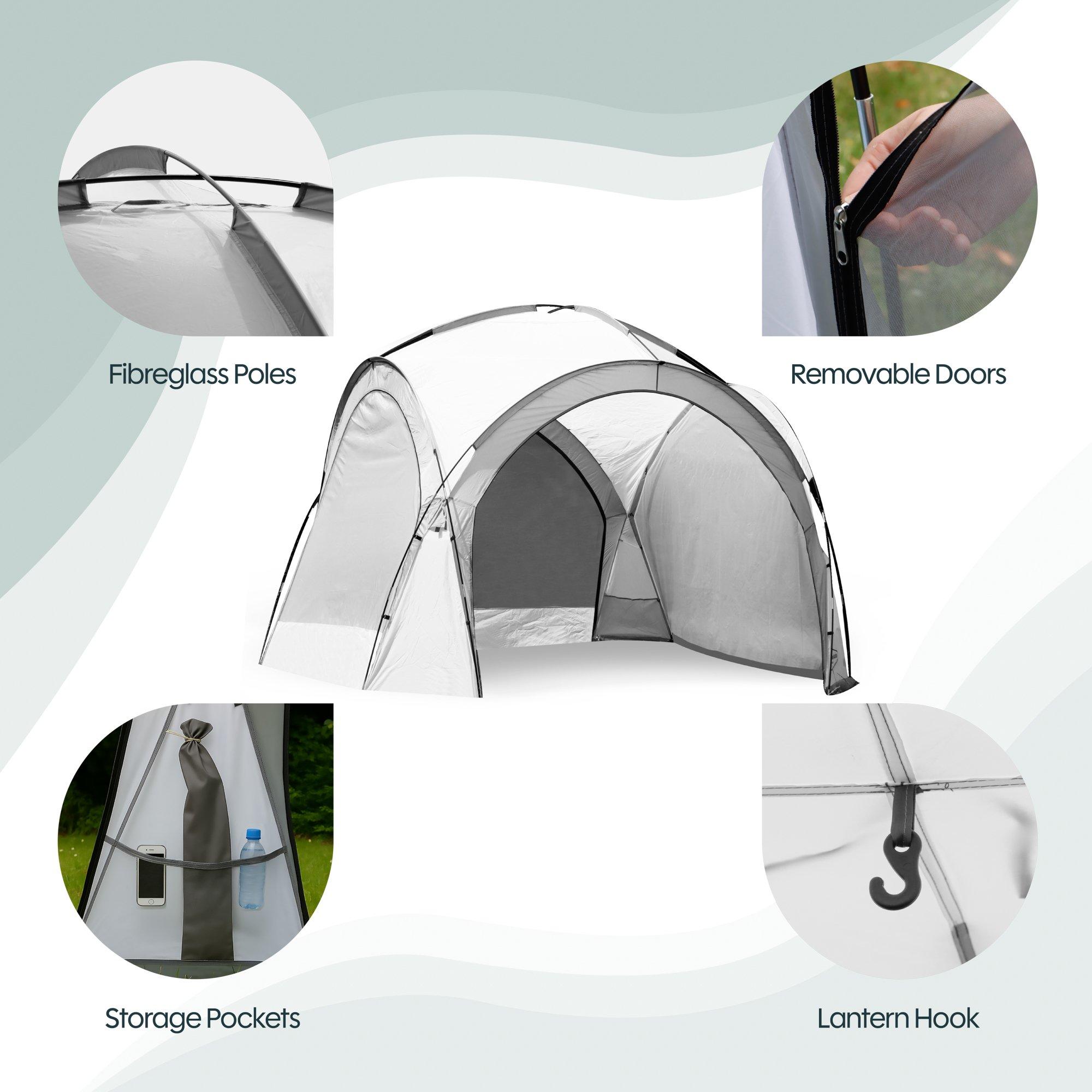Grey - Streetwize - Outdoor Retreat - Quick Erect Shelter Adults - 5