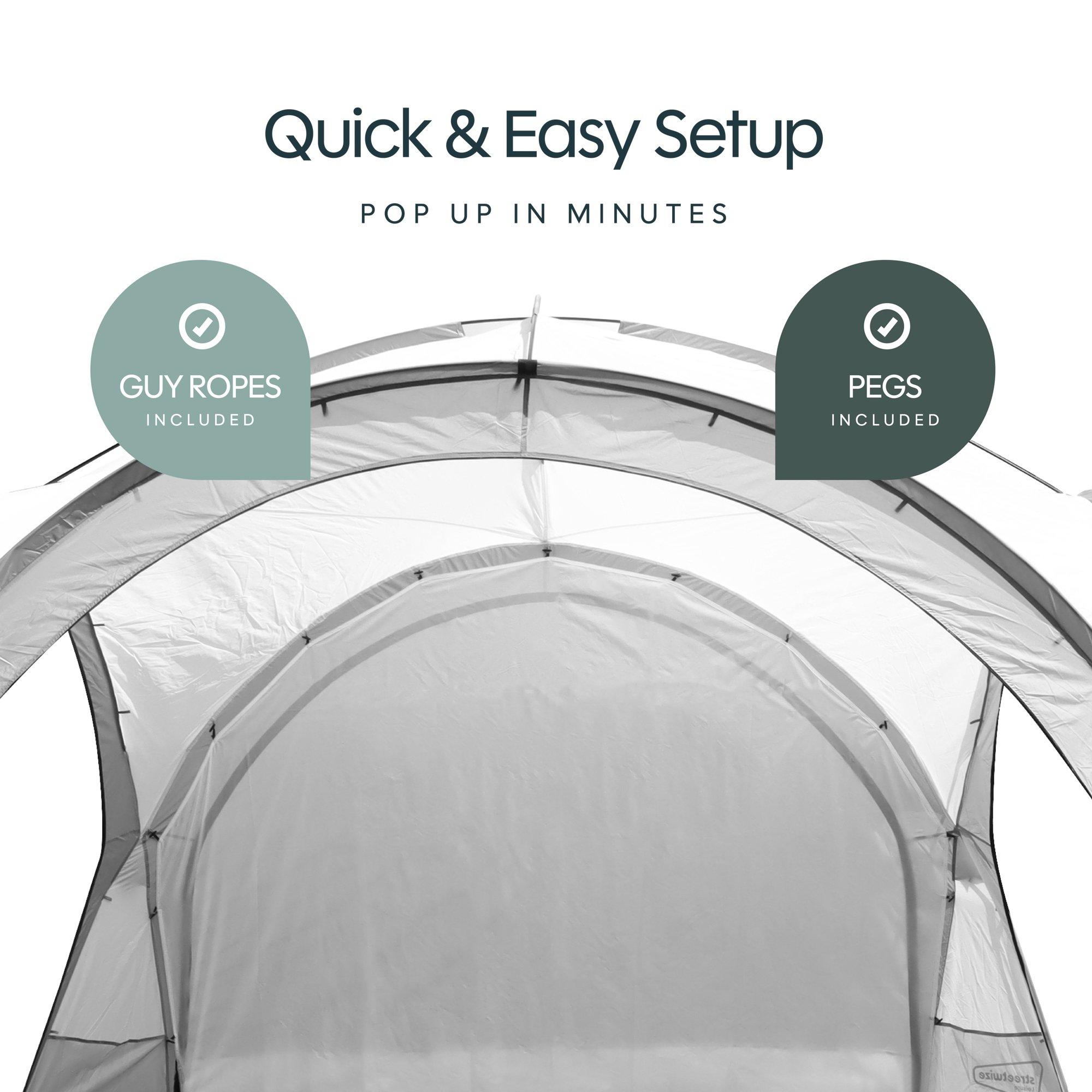 Grey - Streetwize - Outdoor Retreat - Quick Erect Shelter Adults - 7