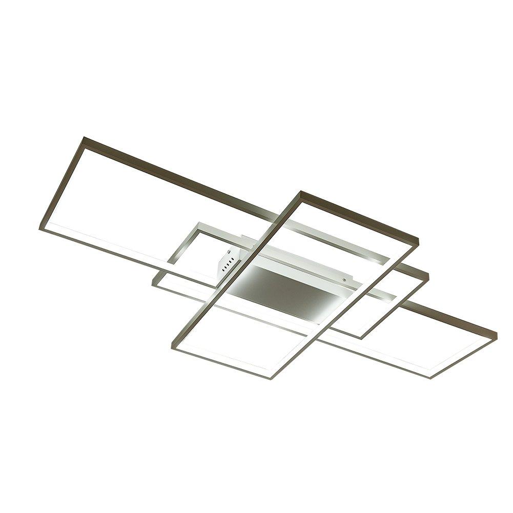 White - Kabinet UK - Rectangular LED Semi-Flush Light - 3