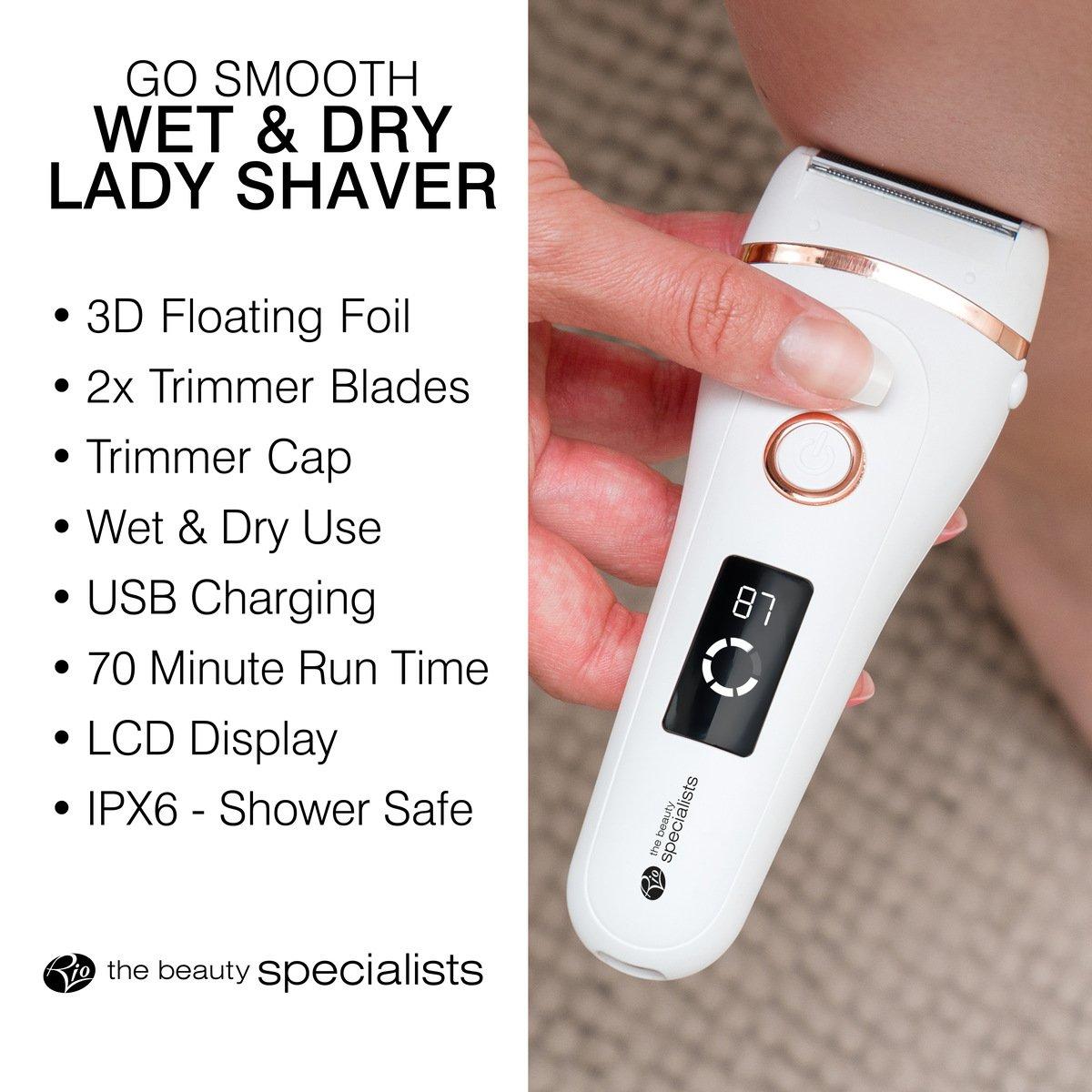 White - Rio - Go Smooth Wet & Dry Lady Shaver - 8