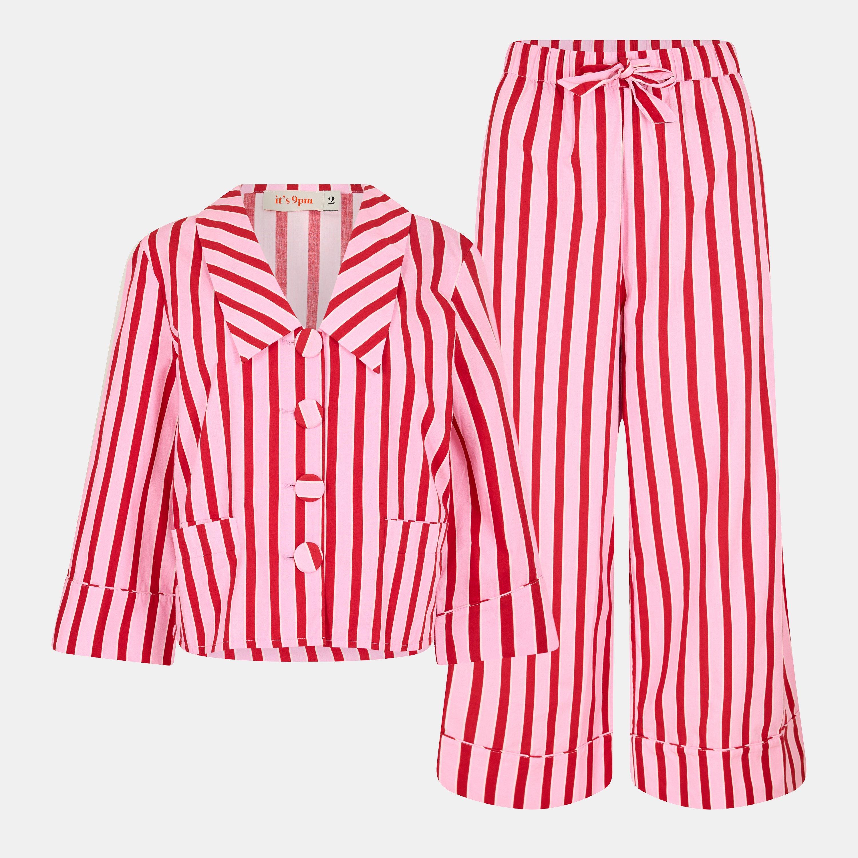 Multi - Its 9pm - Women's Demi Str Long Sleeve Pyjama Set - 1