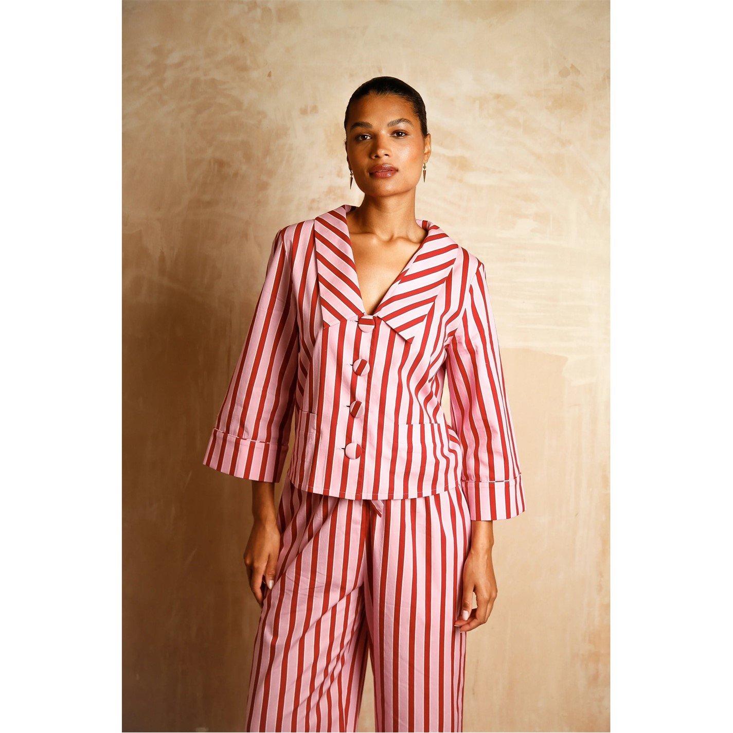 Multi - Its 9pm - Women's Demi Str Long Sleeve Pyjama Set - 3